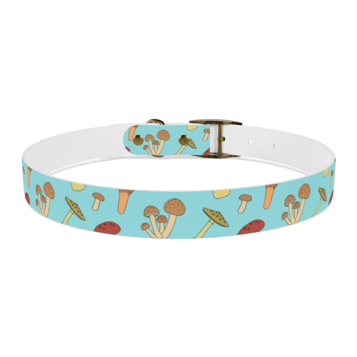 Trippy Mushroom Print Dog Collar