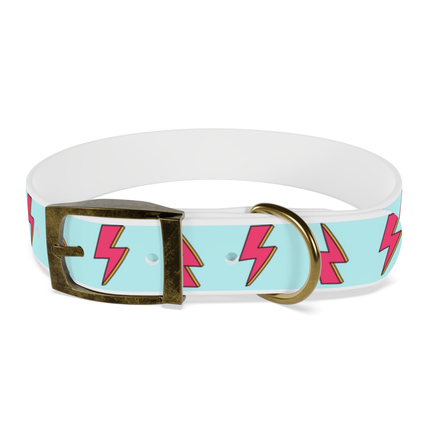 Bowie Ziggy Stardust Lightning Bolt Dog Collar