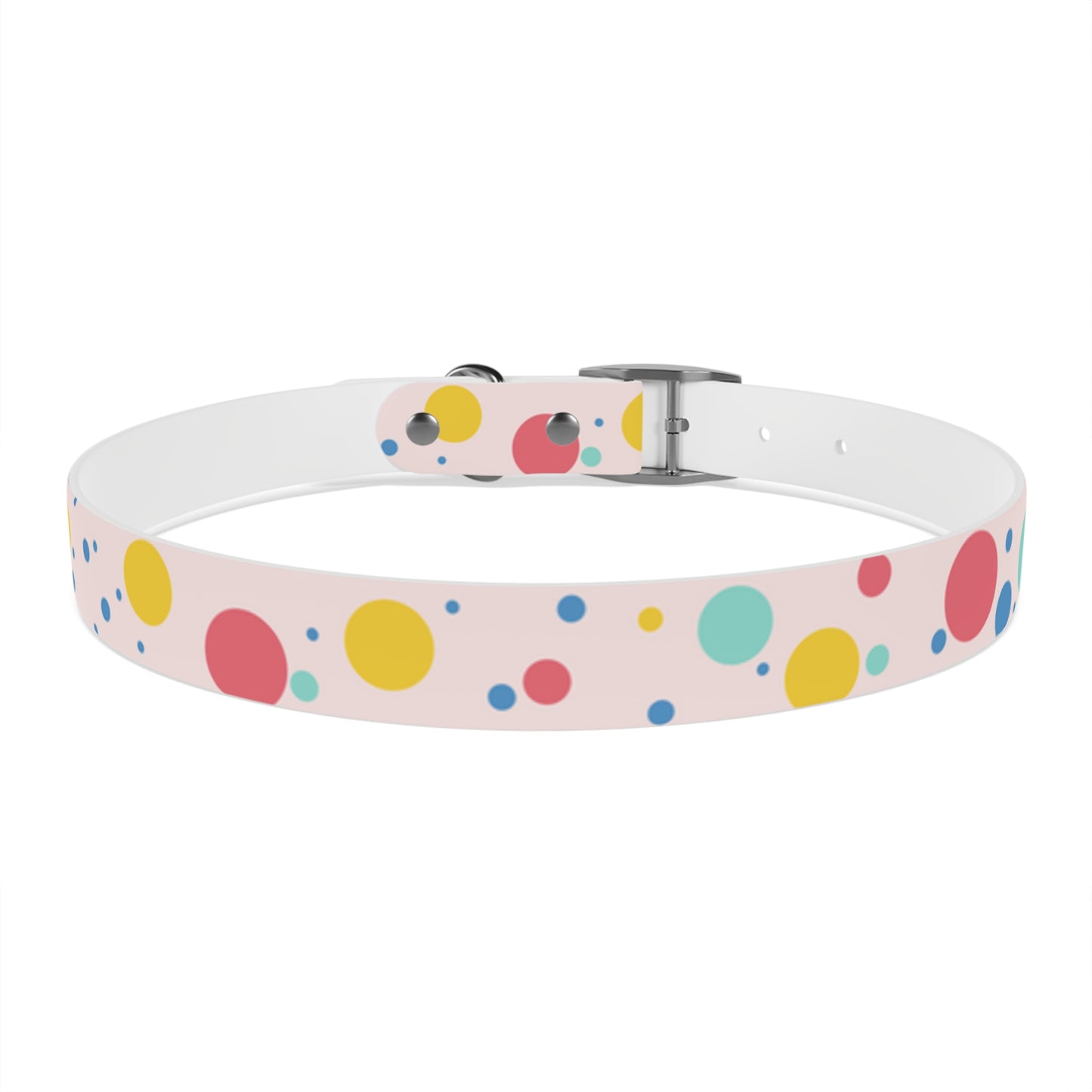 Pawlished PolkaDot Hypoallergenic Pup Dog Collar -Choose Size and Buckle Finish