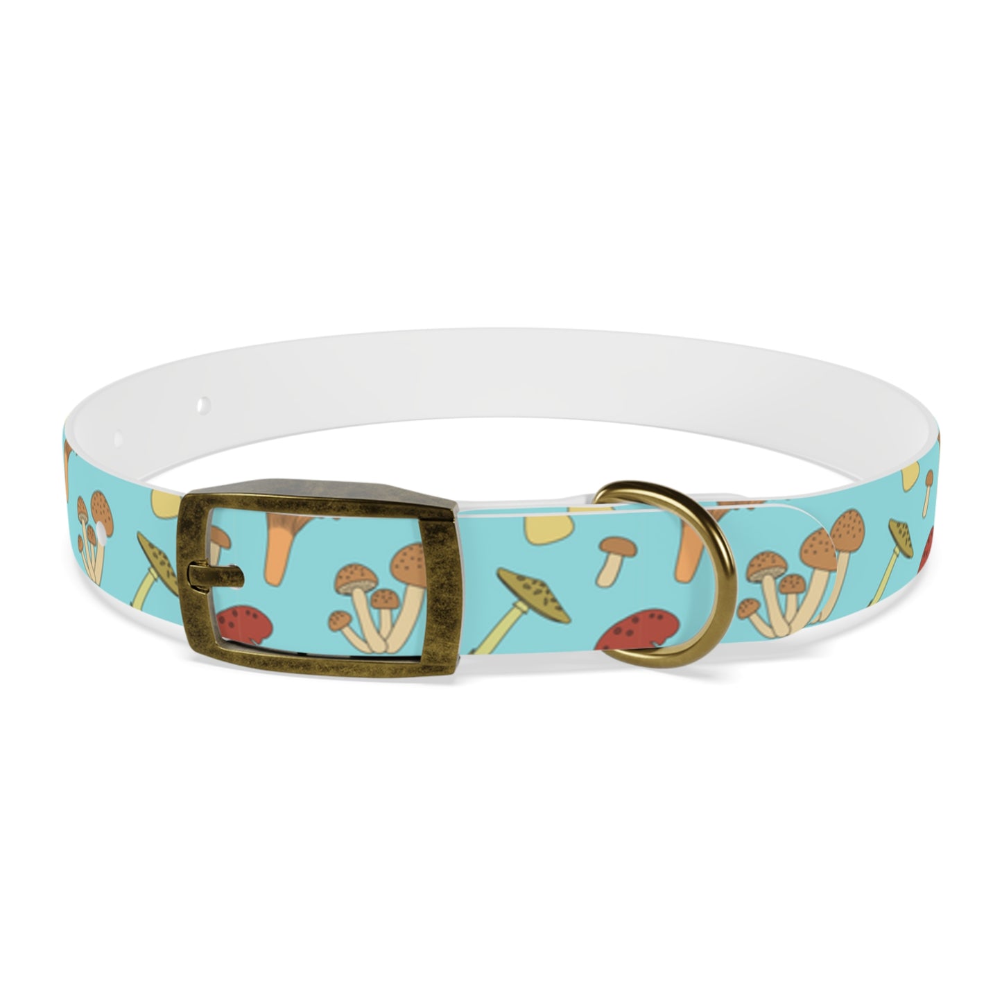 Trippy Mushroom Print Dog Collar