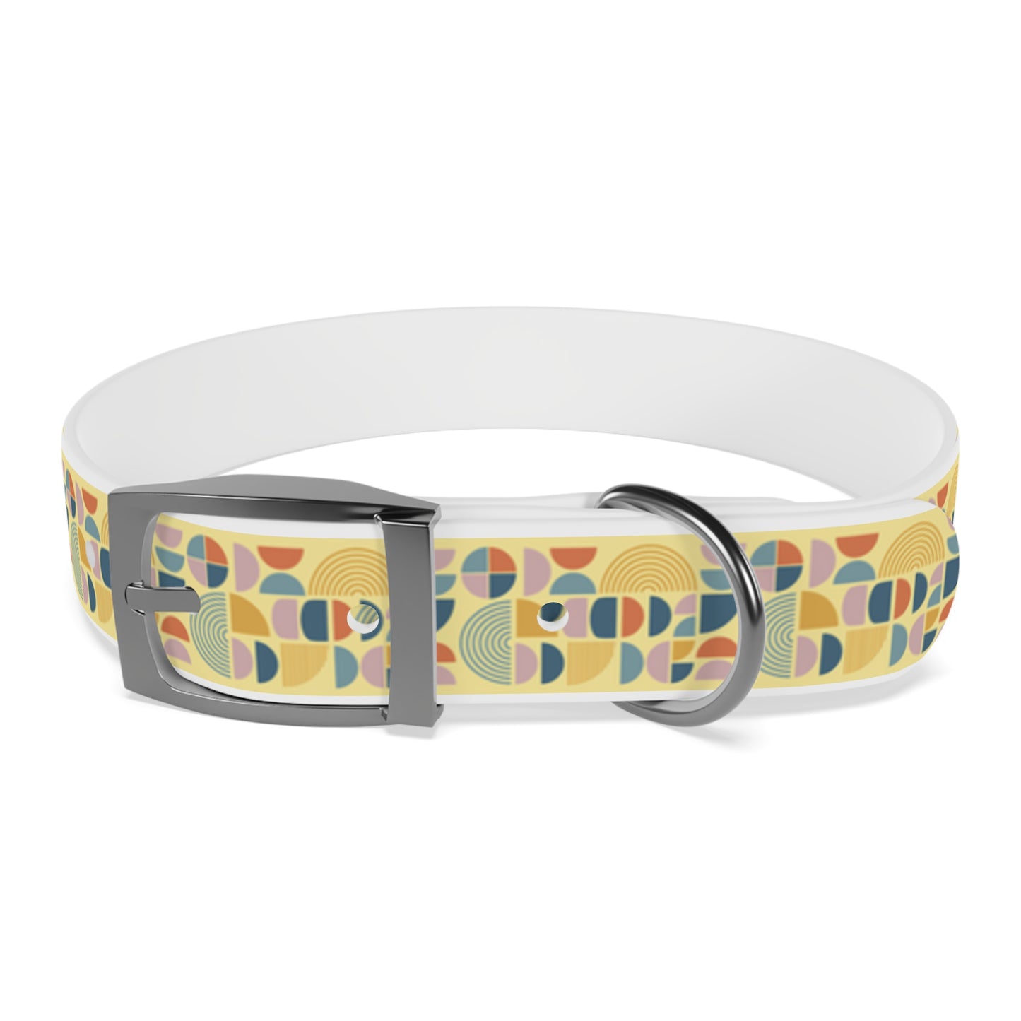 Atomic Pattern Dog Collar -Choose Buckle Finish