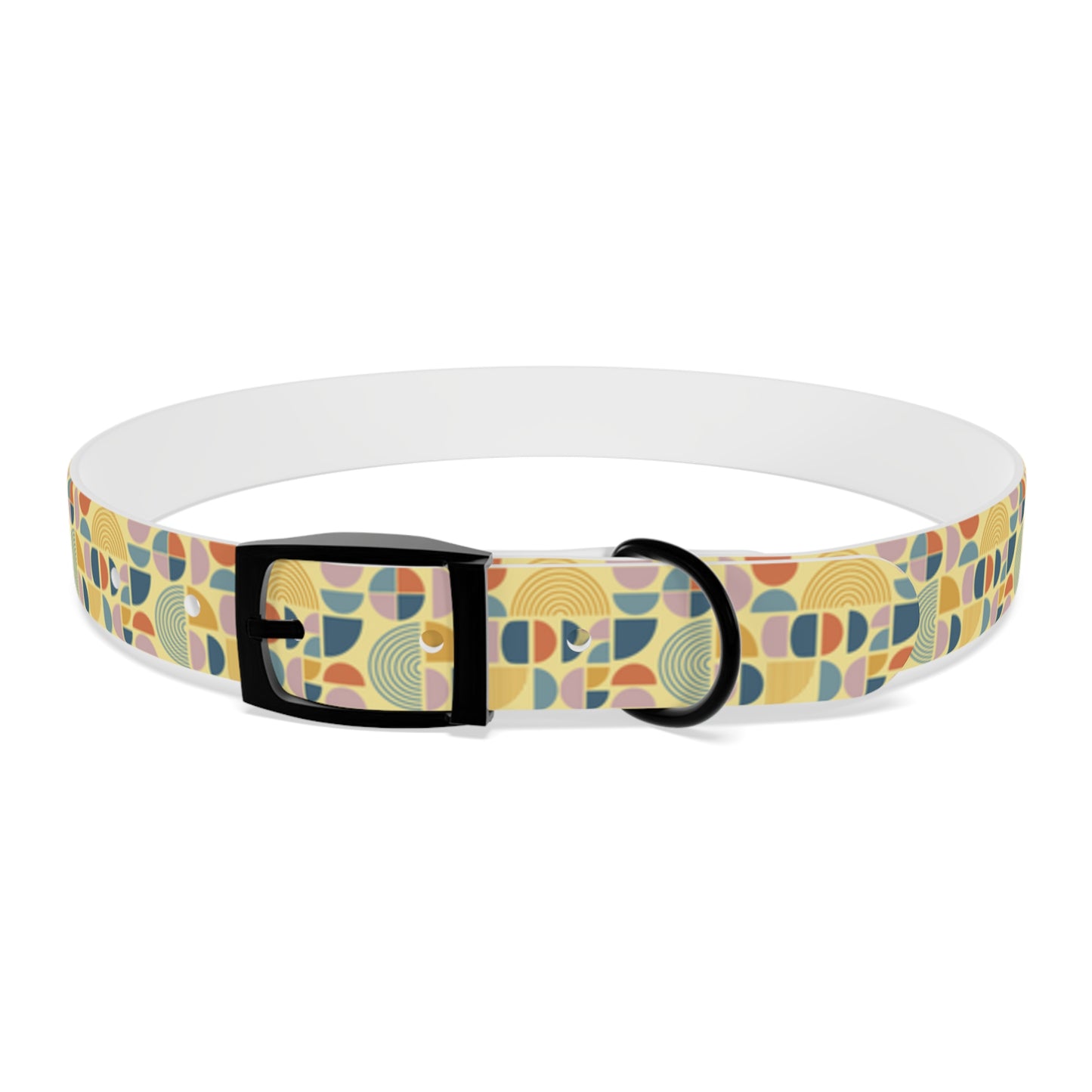 Atomic Pattern Dog Collar -Choose Buckle Finish