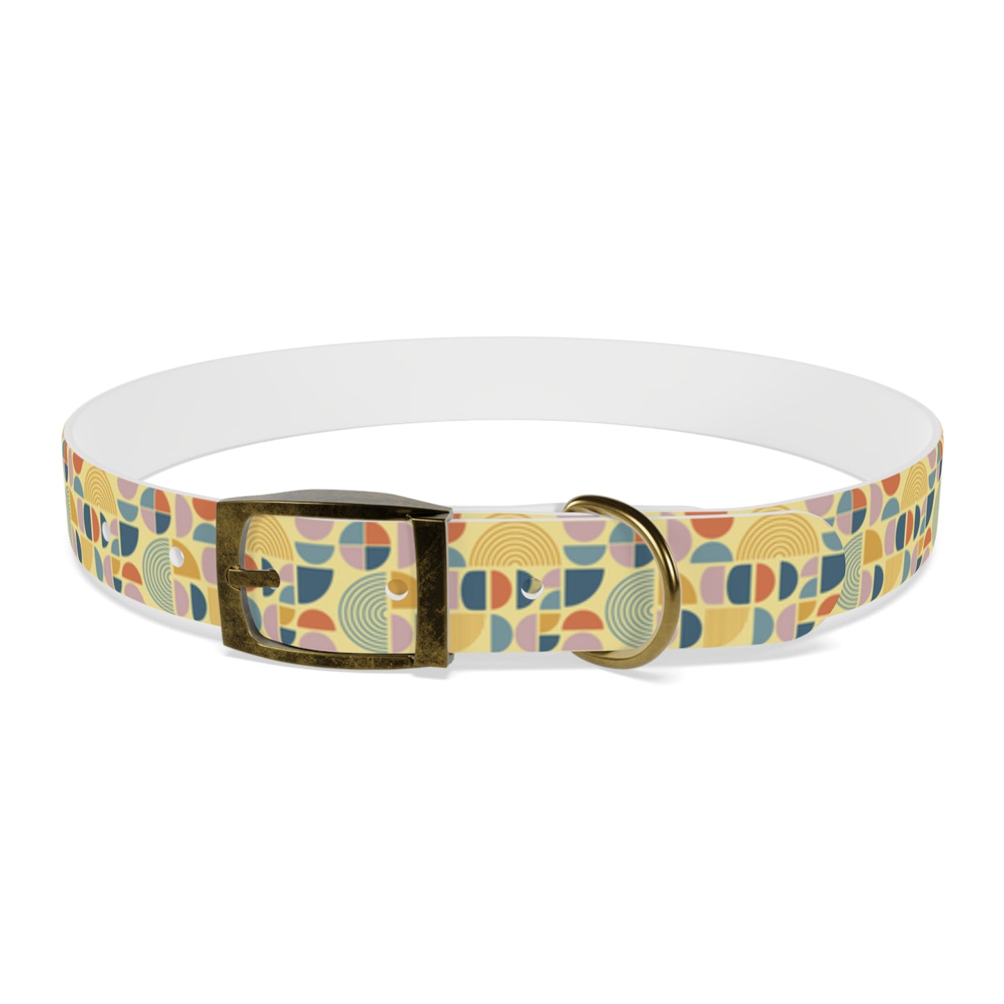 Atomic Pattern Dog Collar -Choose Buckle Finish