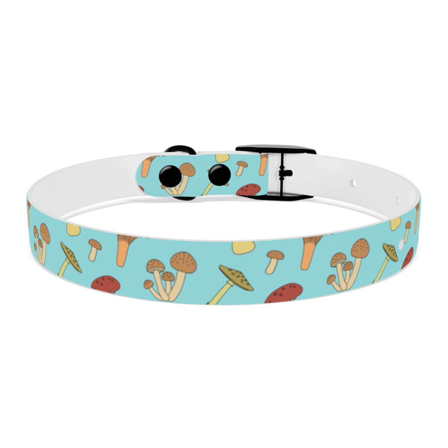 Trippy Mushroom Print Dog Collar