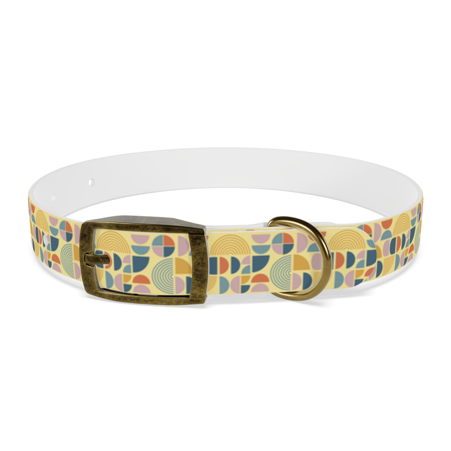 Atomic Pattern Dog Collar -Choose Buckle Finish