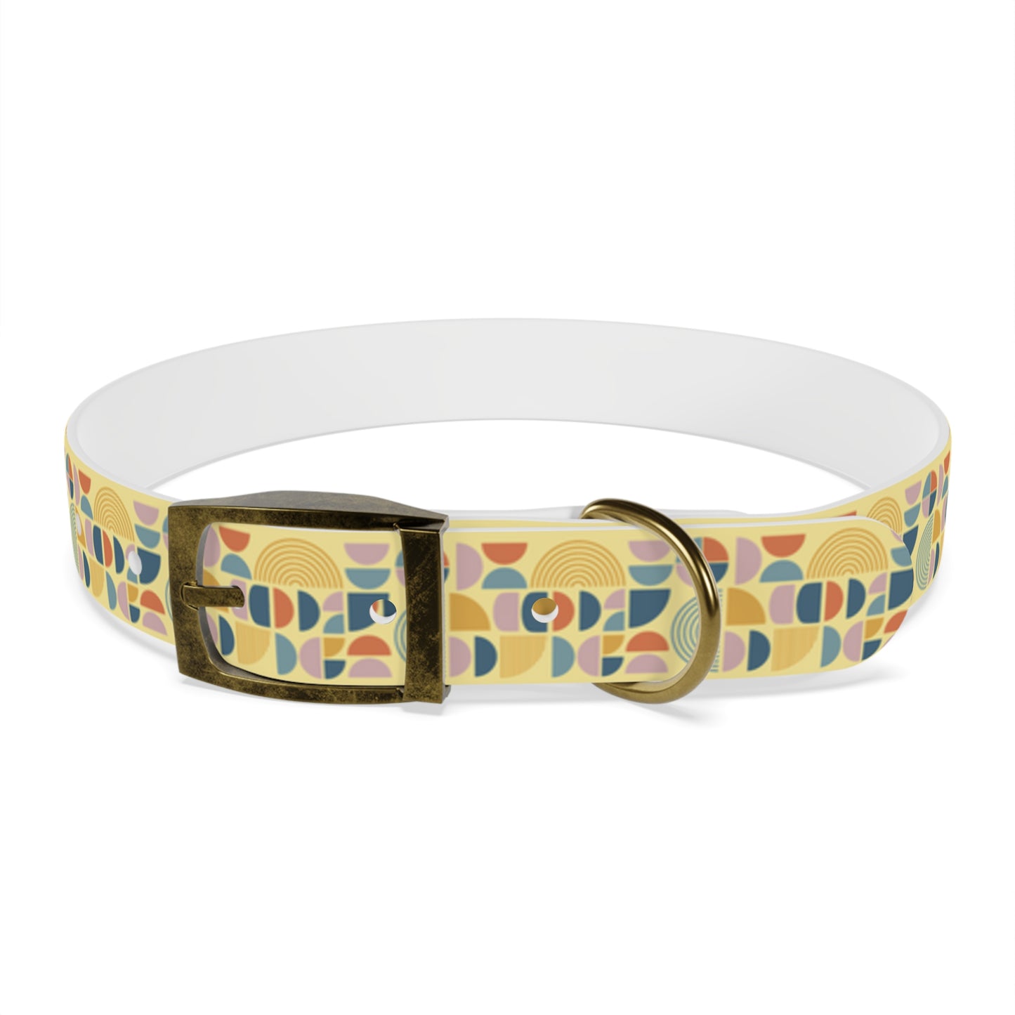 Atomic Pattern Dog Collar -Choose Buckle Finish