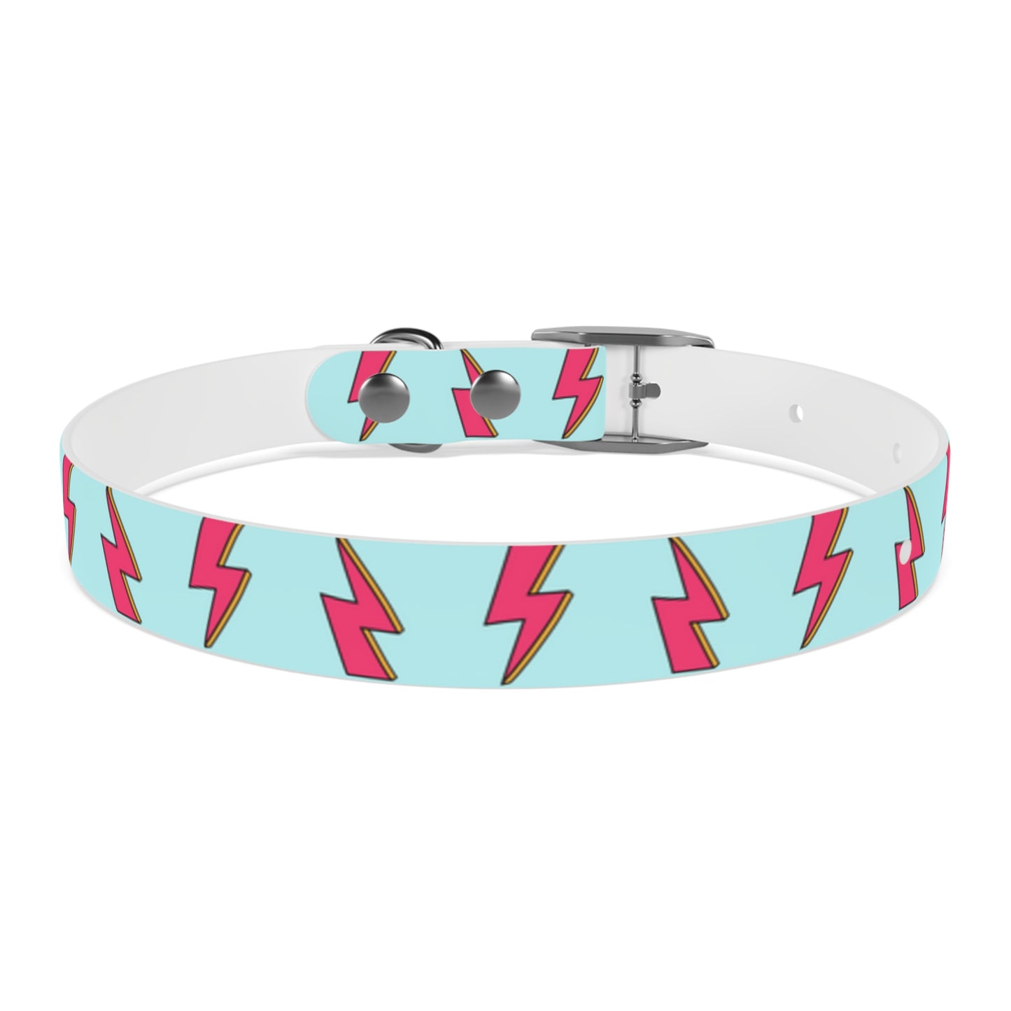 Bowie Ziggy Stardust Lightning Bolt Dog Collar