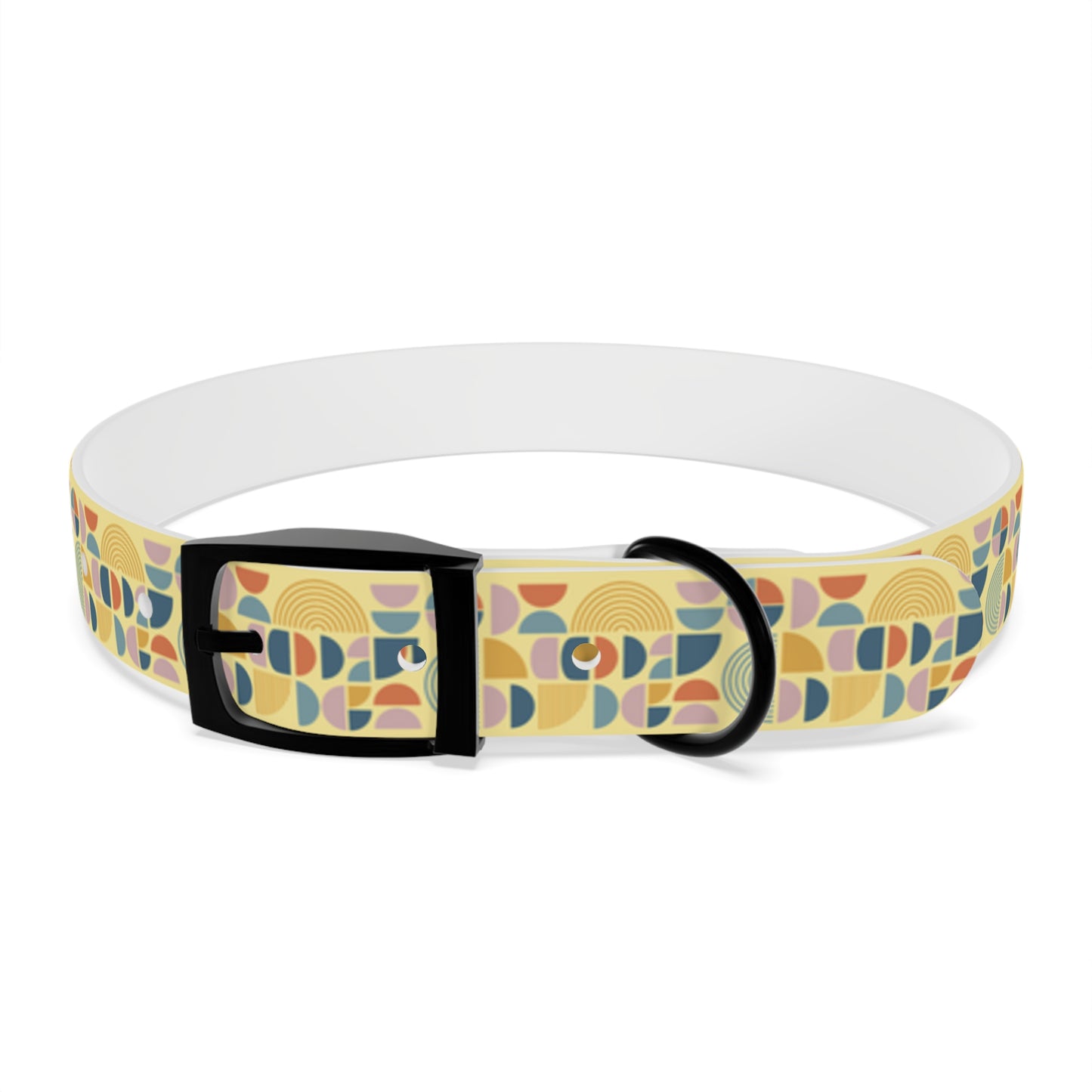 Atomic Pattern Dog Collar -Choose Buckle Finish