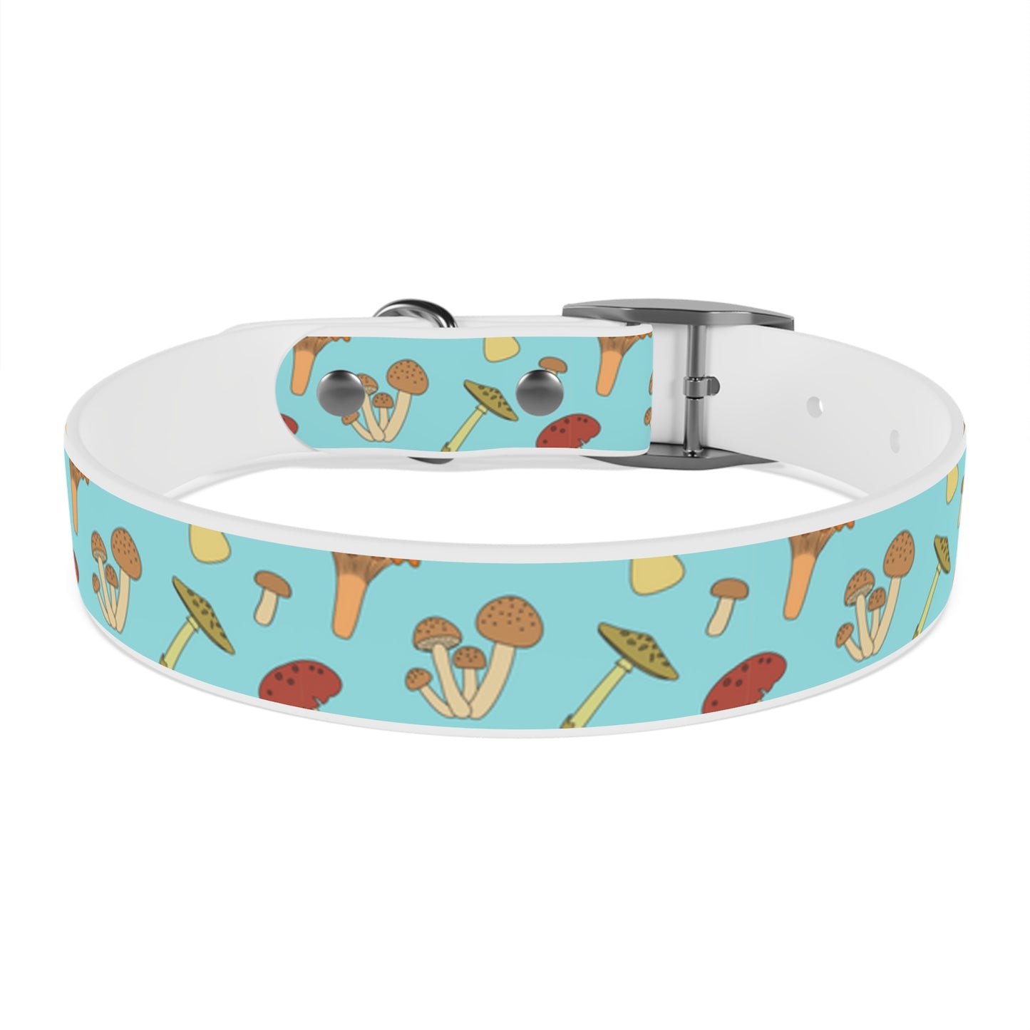 Trippy Mushroom Print Dog Collar