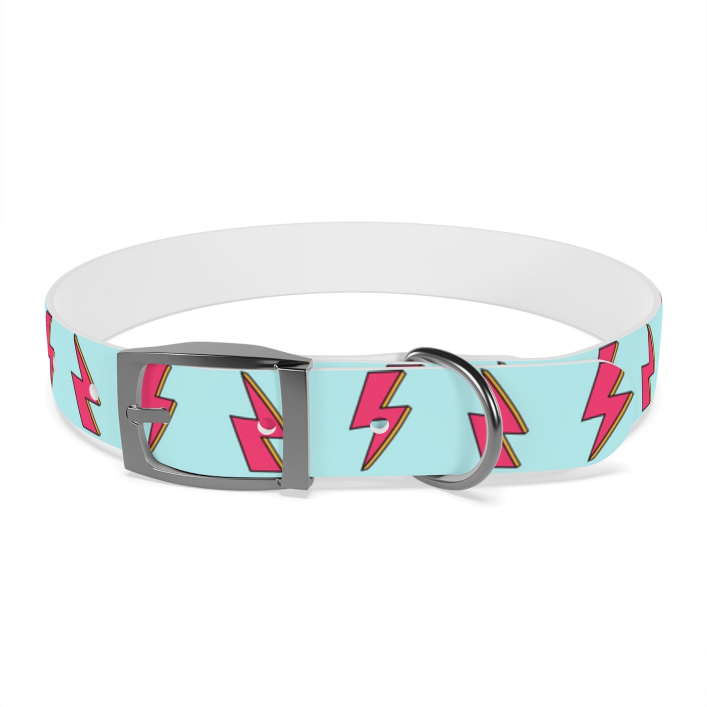 Bowie Ziggy Stardust Lightning Bolt Dog Collar