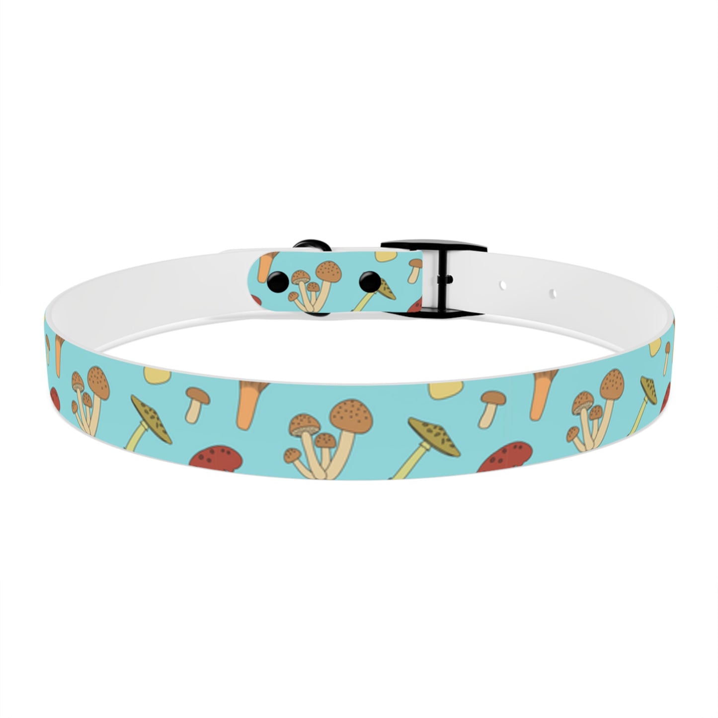 Trippy Mushroom Print Dog Collar