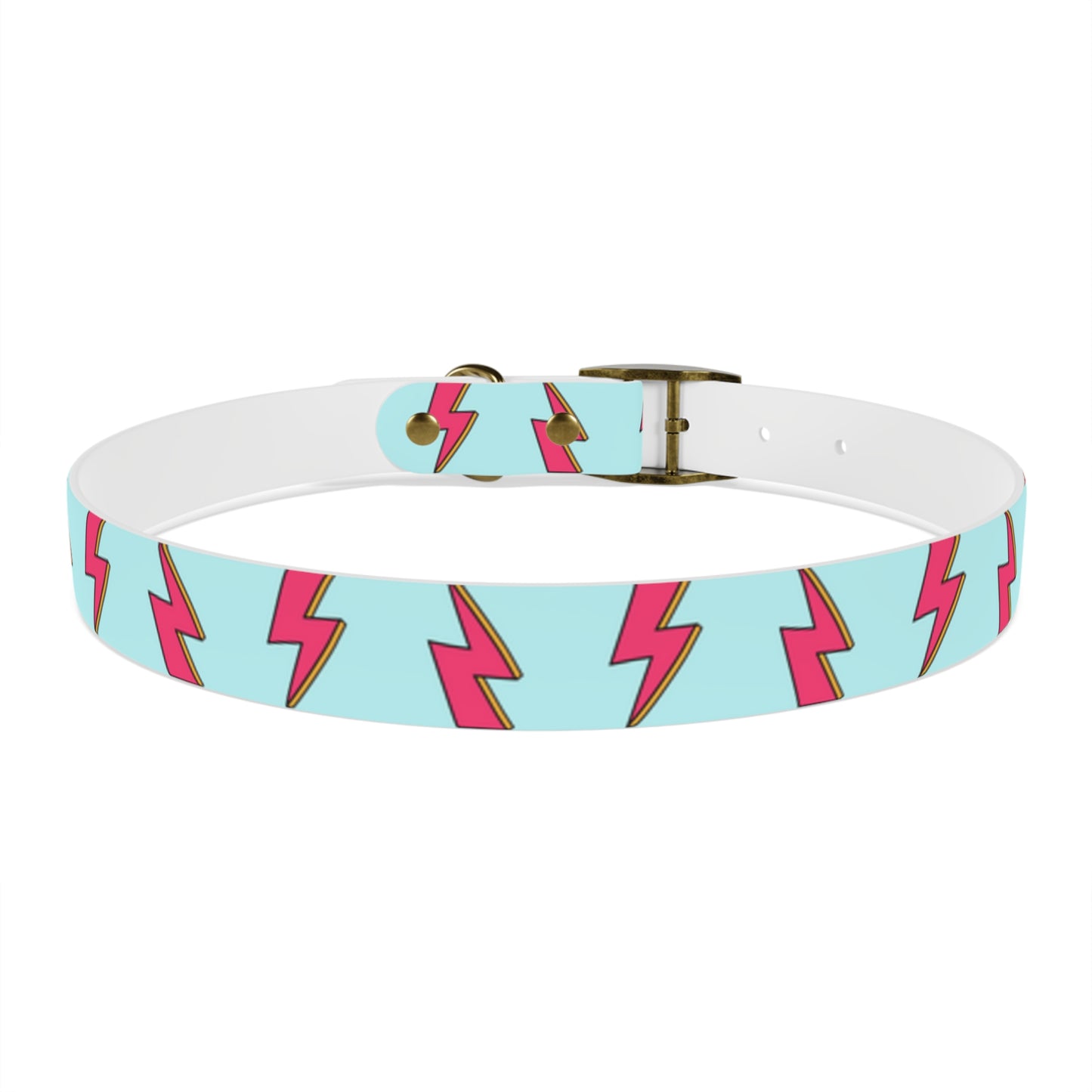 Bowie Ziggy Stardust Lightning Bolt Dog Collar