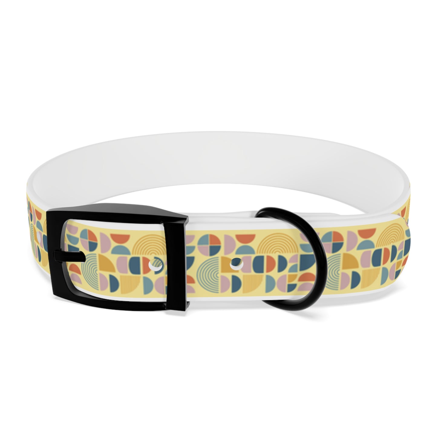 Atomic Pattern Dog Collar -Choose Buckle Finish