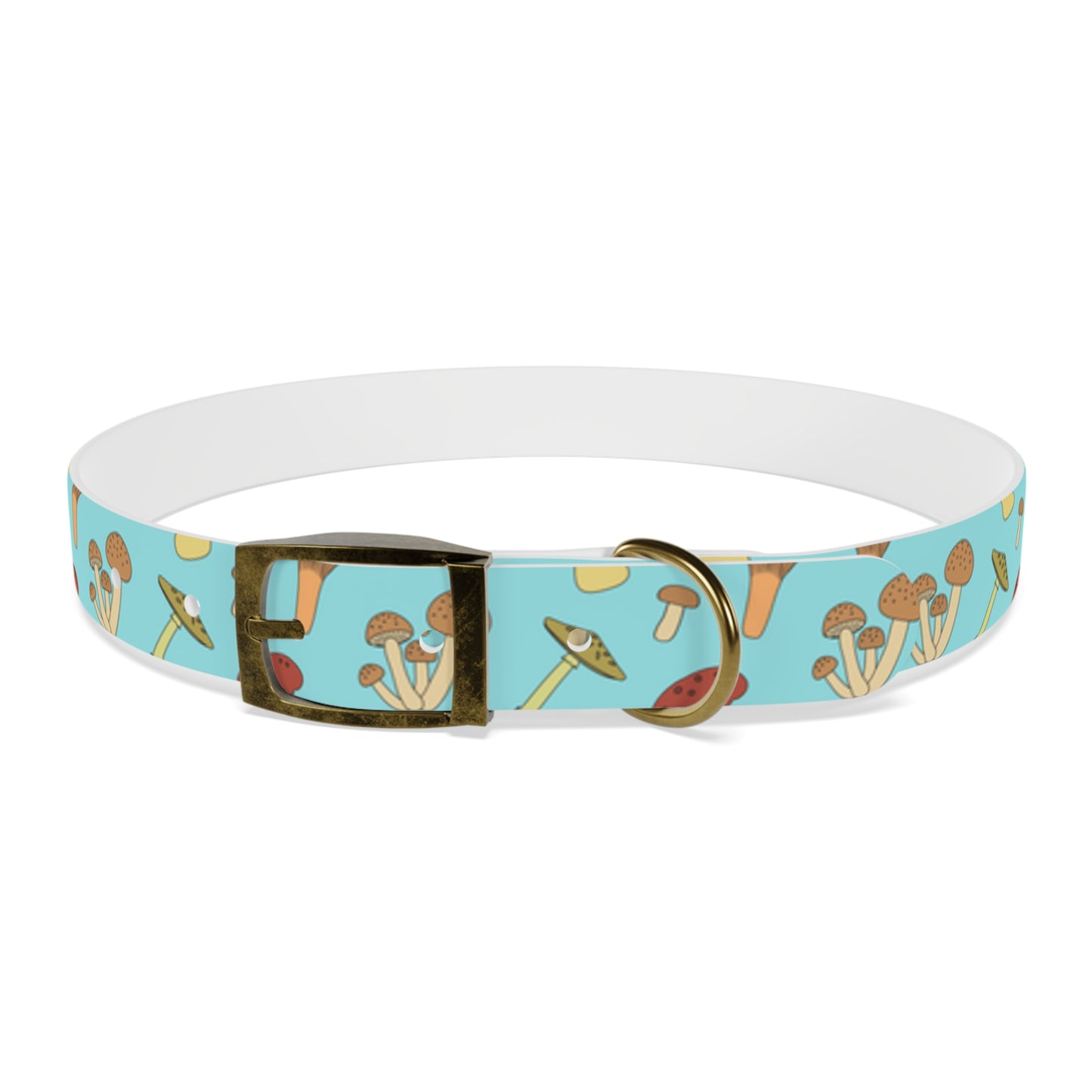 Trippy Mushroom Print Dog Collar