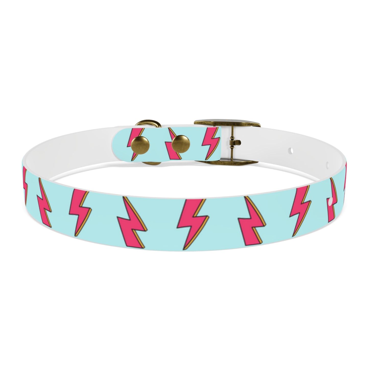 Bowie Ziggy Stardust Lightning Bolt Dog Collar