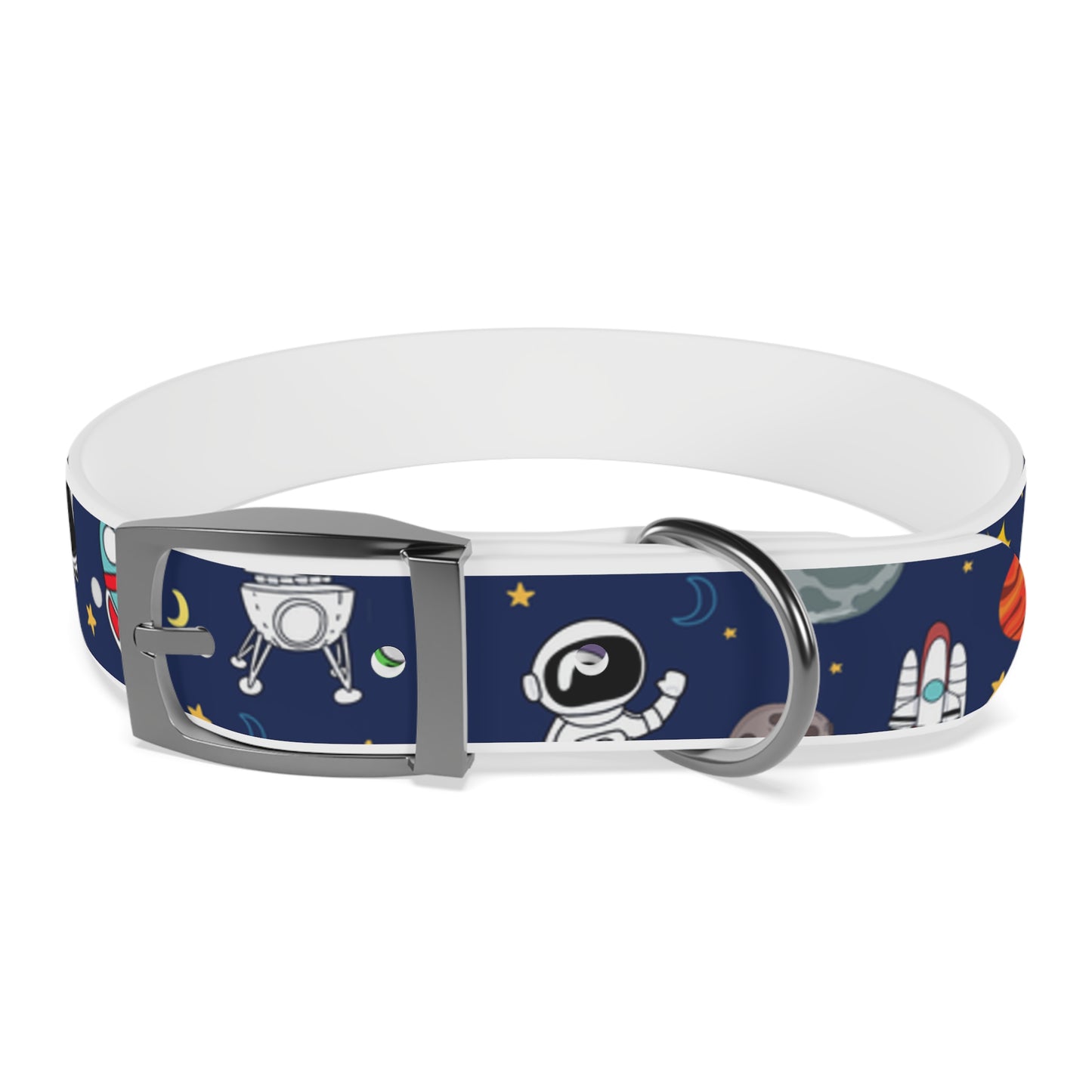 Out Of This World Space Print Hypoallergenic Dog Collar -Choose Size and Buckle Finish