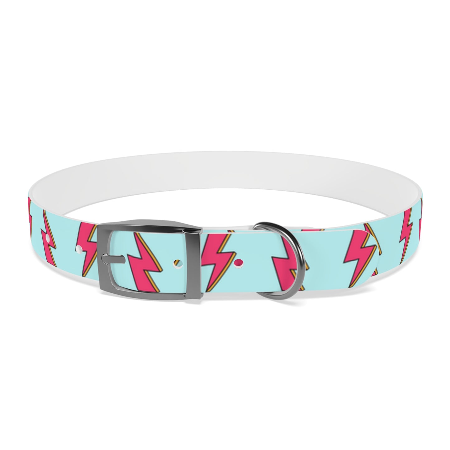 Bowie Ziggy Stardust Lightning Bolt Dog Collar