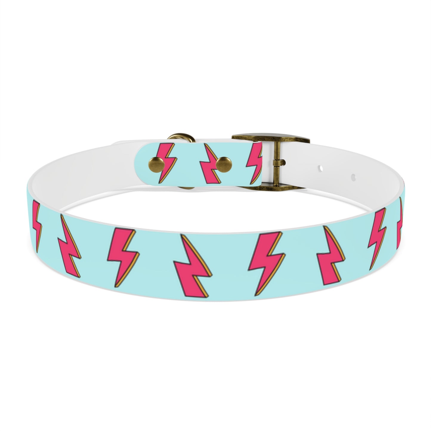 Bowie Ziggy Stardust Lightning Bolt Dog Collar