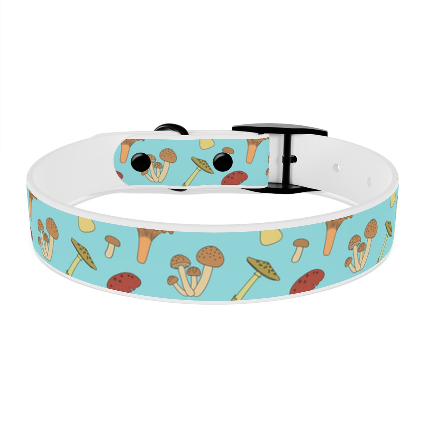 Trippy Mushroom Print Dog Collar