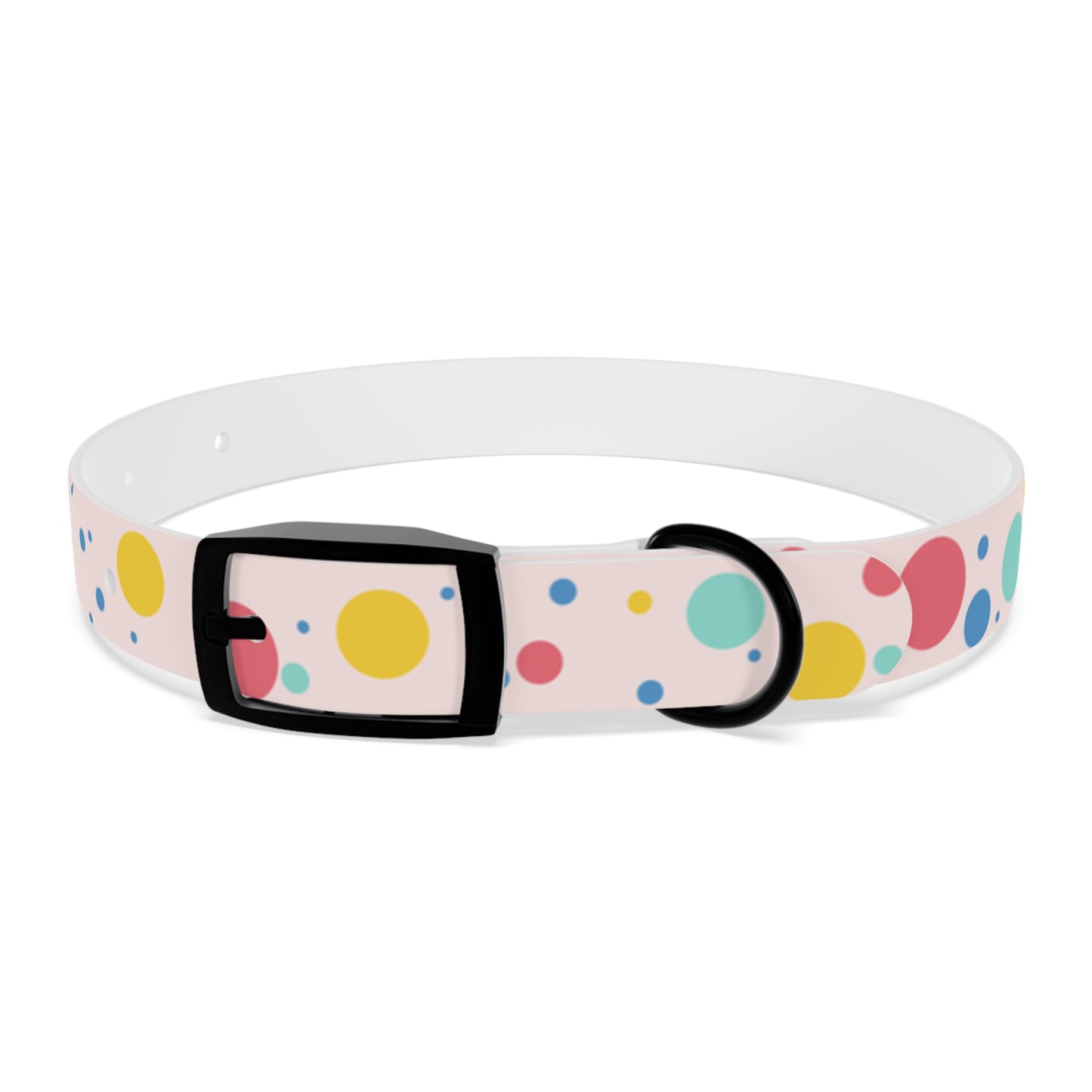 Pawlished PolkaDot Hypoallergenic Pup Dog Collar -Choose Size and Buckle Finish