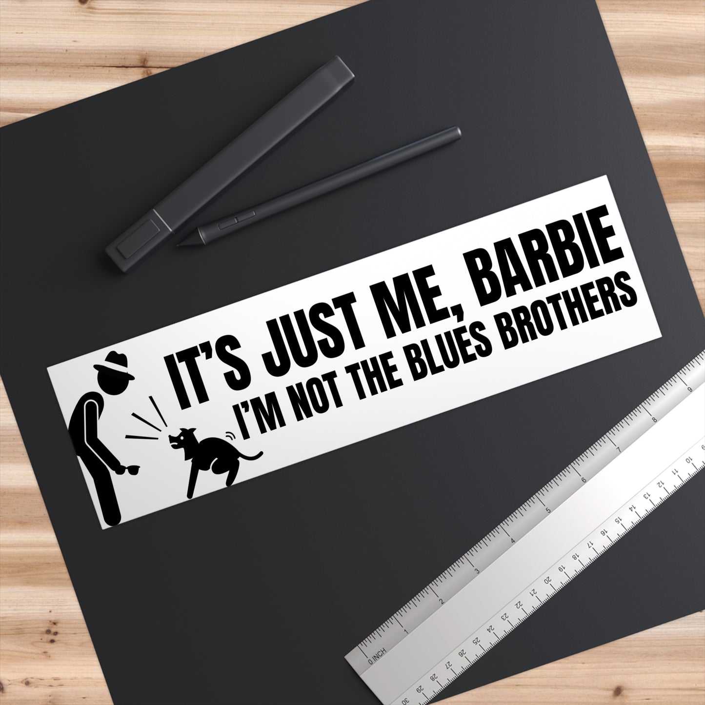 ITYSL Blues Brothers Barbie Bumper Sticker Decal