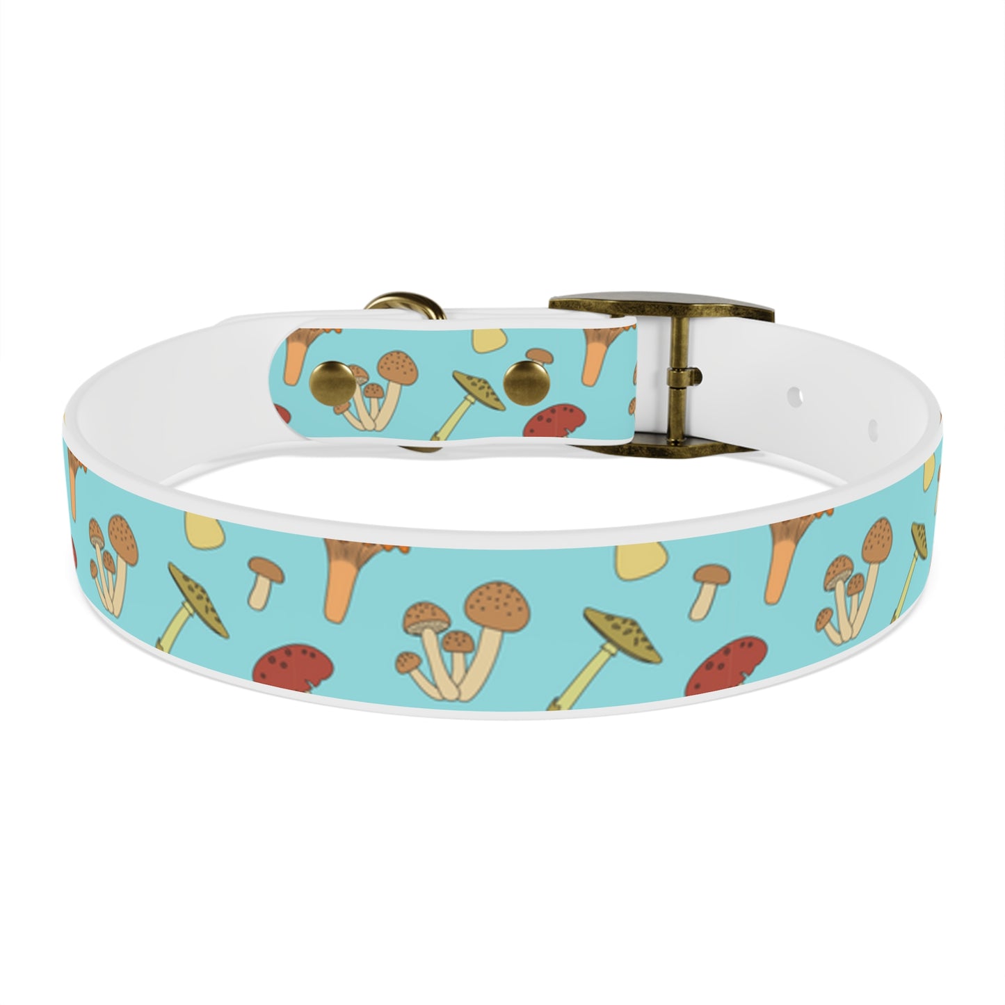 Trippy Mushroom Print Dog Collar