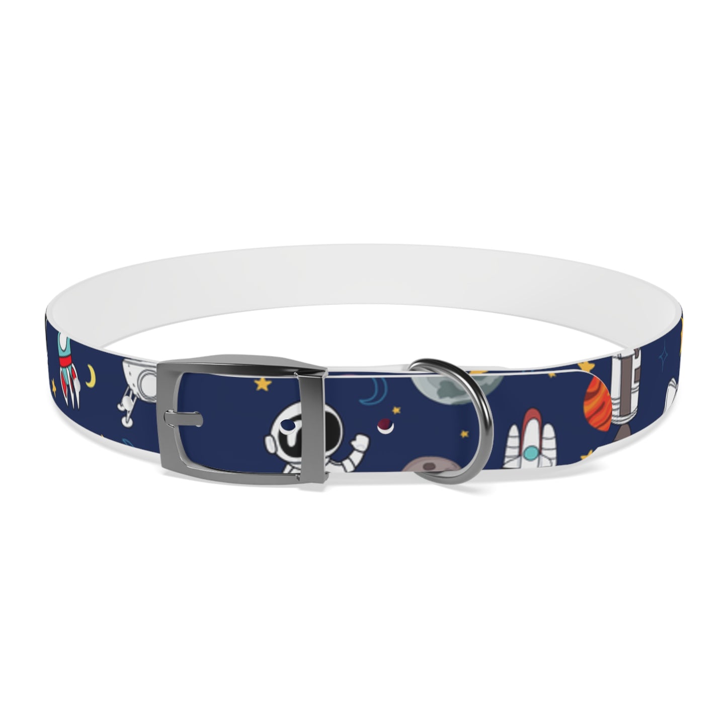 Out Of This World Space Print Hypoallergenic Dog Collar -Choose Size and Buckle Finish