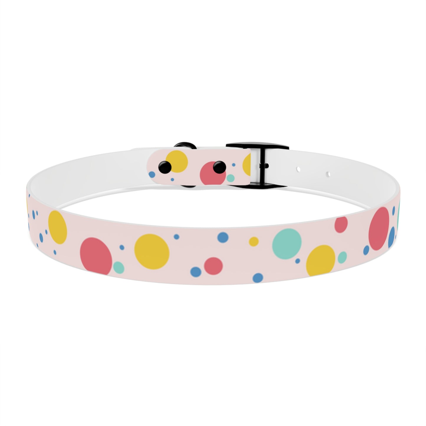 Pawlished PolkaDot Hypoallergenic Pup Dog Collar -Choose Size and Buckle Finish