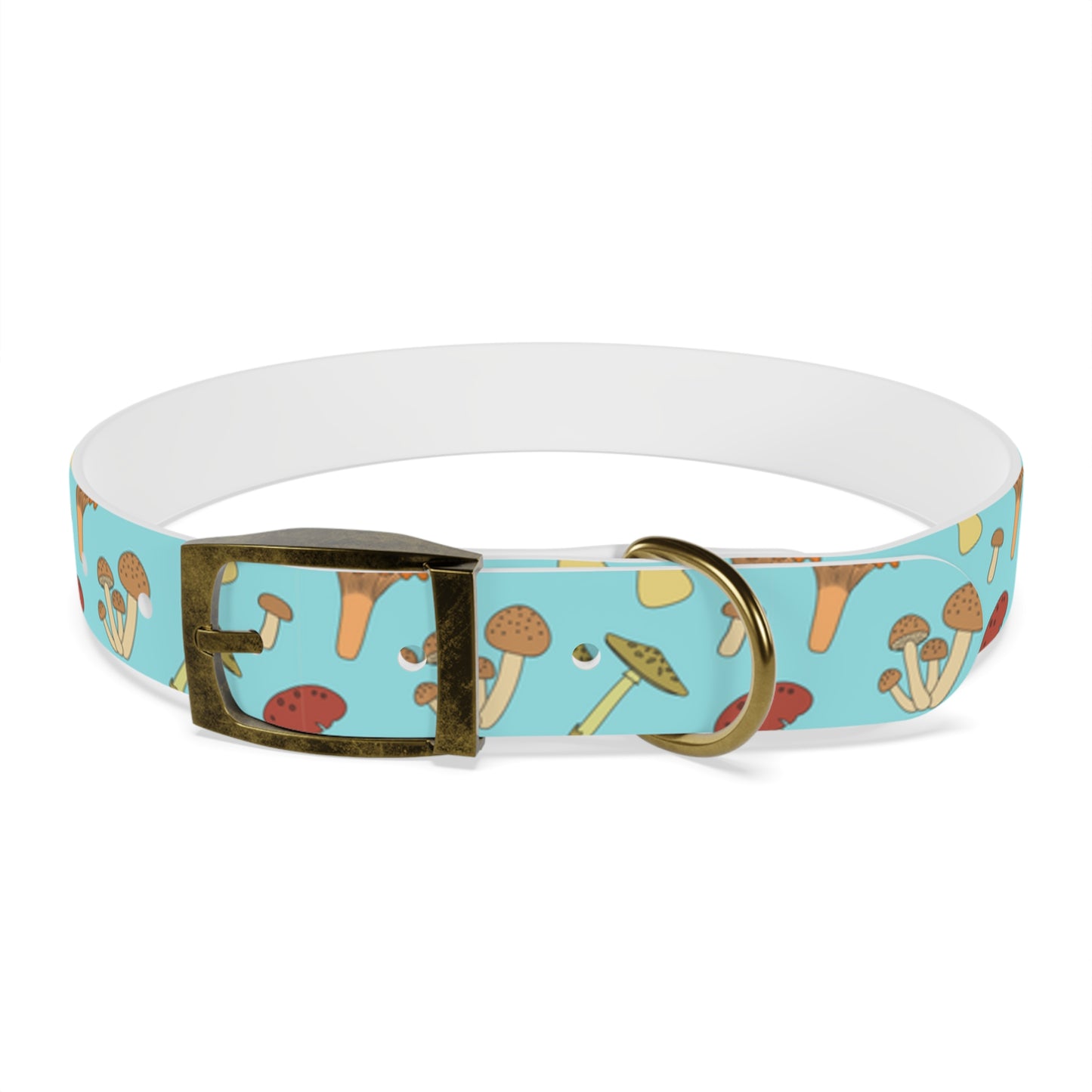 Trippy Mushroom Print Dog Collar