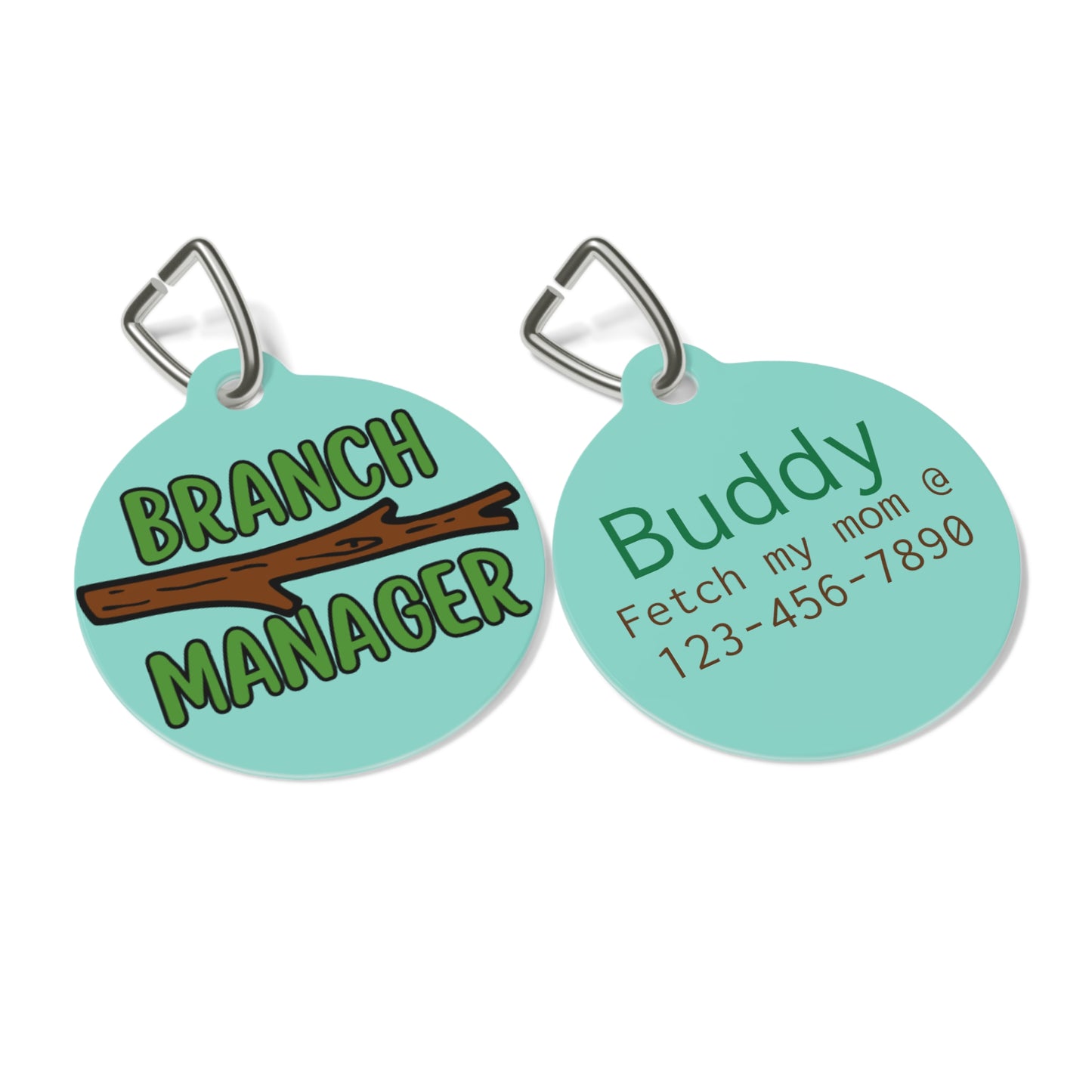Branch Manager Personalized  Pet Tag Tag
