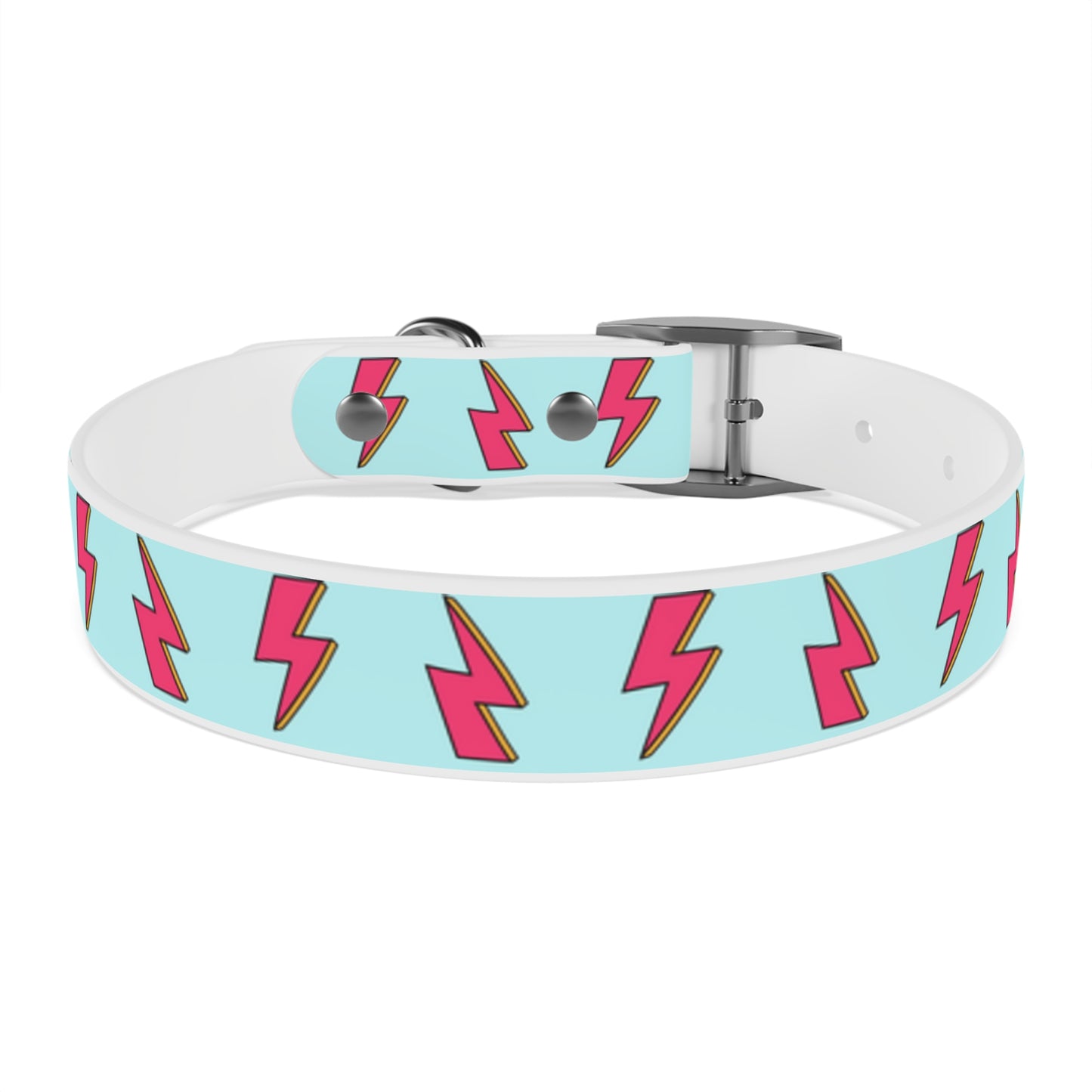 Bowie Ziggy Stardust Lightning Bolt Dog Collar