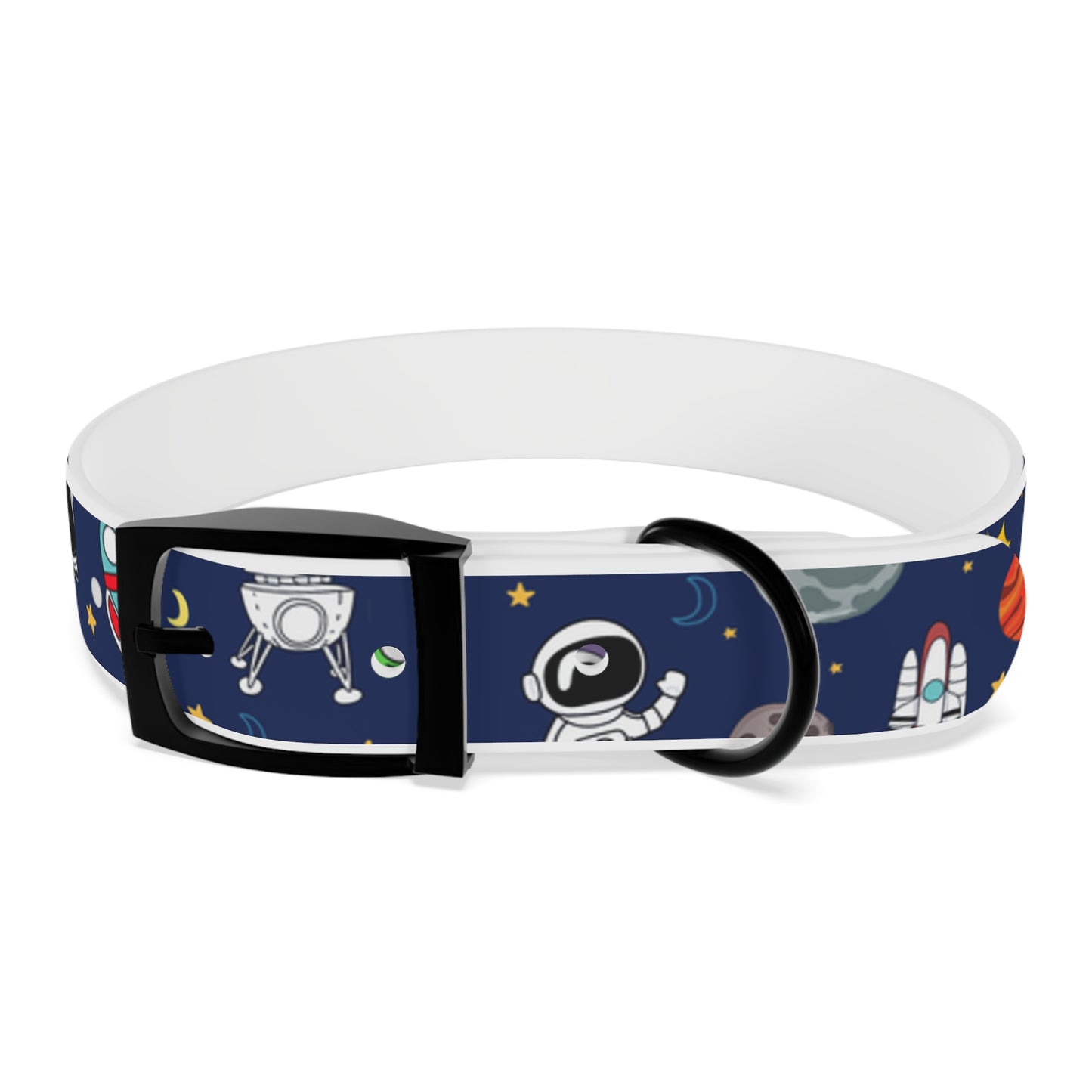 Out Of This World Space Print Hypoallergenic Dog Collar -Choose Size and Buckle Finish