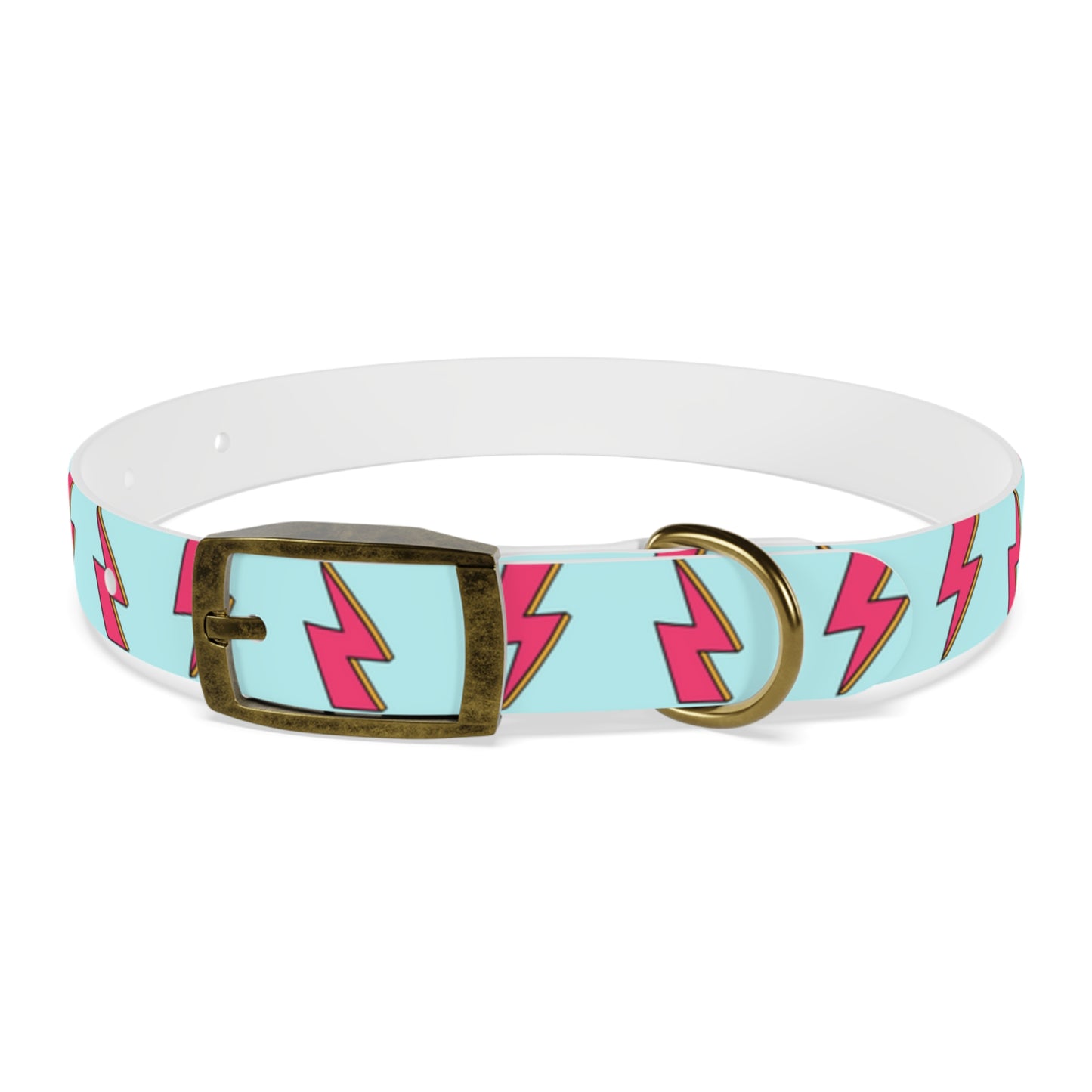 Bowie Ziggy Stardust Lightning Bolt Dog Collar