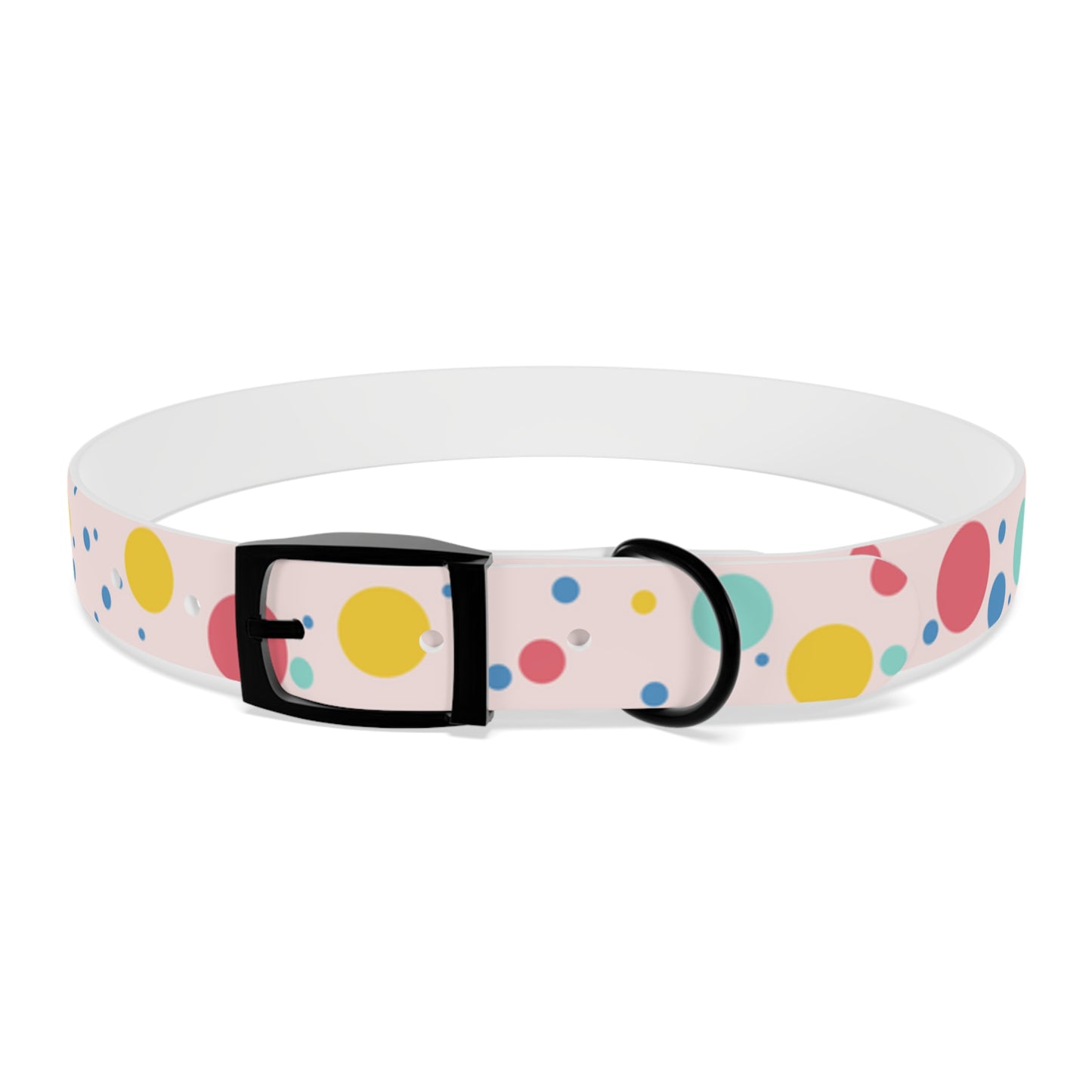 Pawlished PolkaDot Hypoallergenic Pup Dog Collar -Choose Size and Buckle Finish