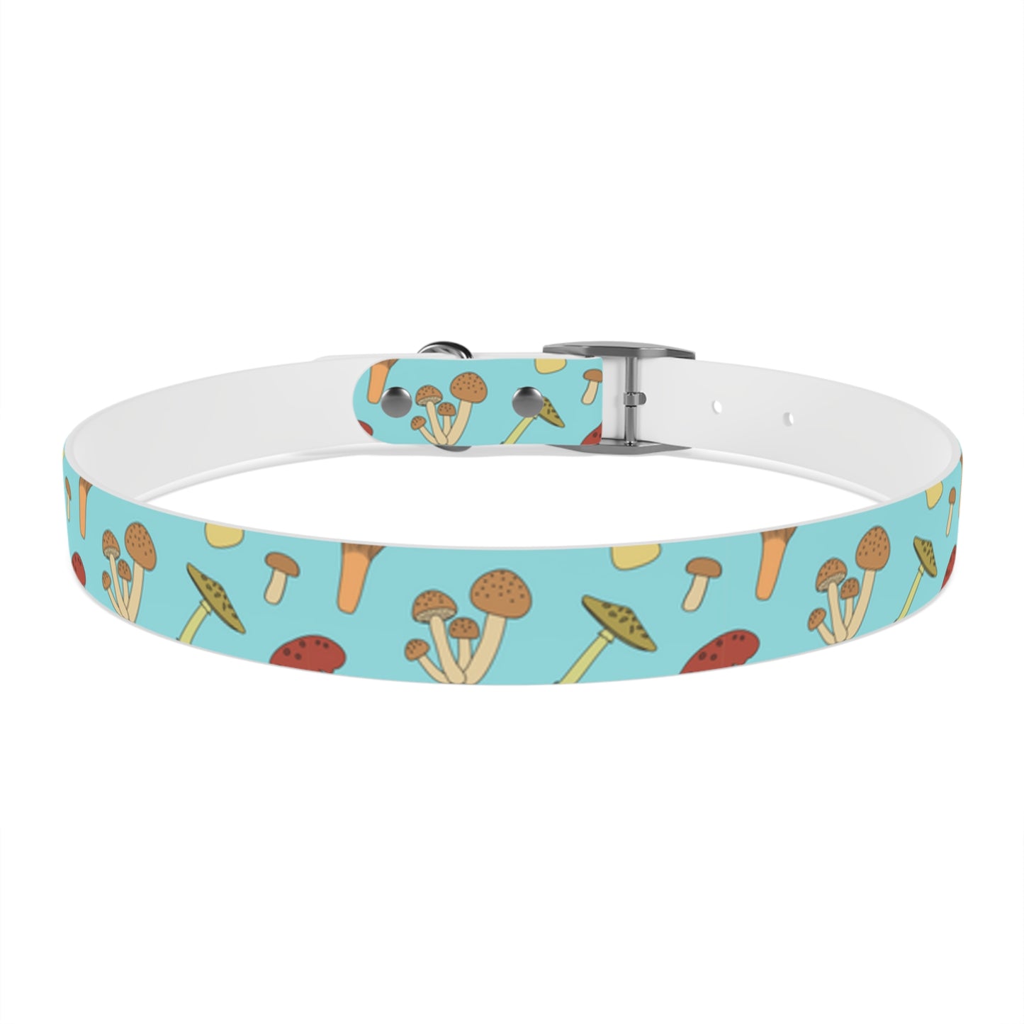 Trippy Mushroom Print Dog Collar