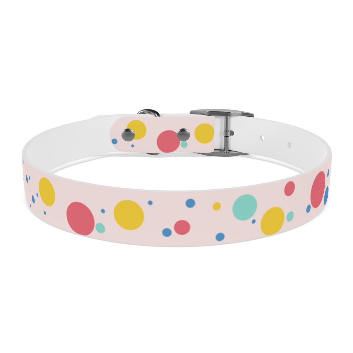 Pawlished PolkaDot Hypoallergenic Pup Dog Collar -Choose Size and Buckle Finish