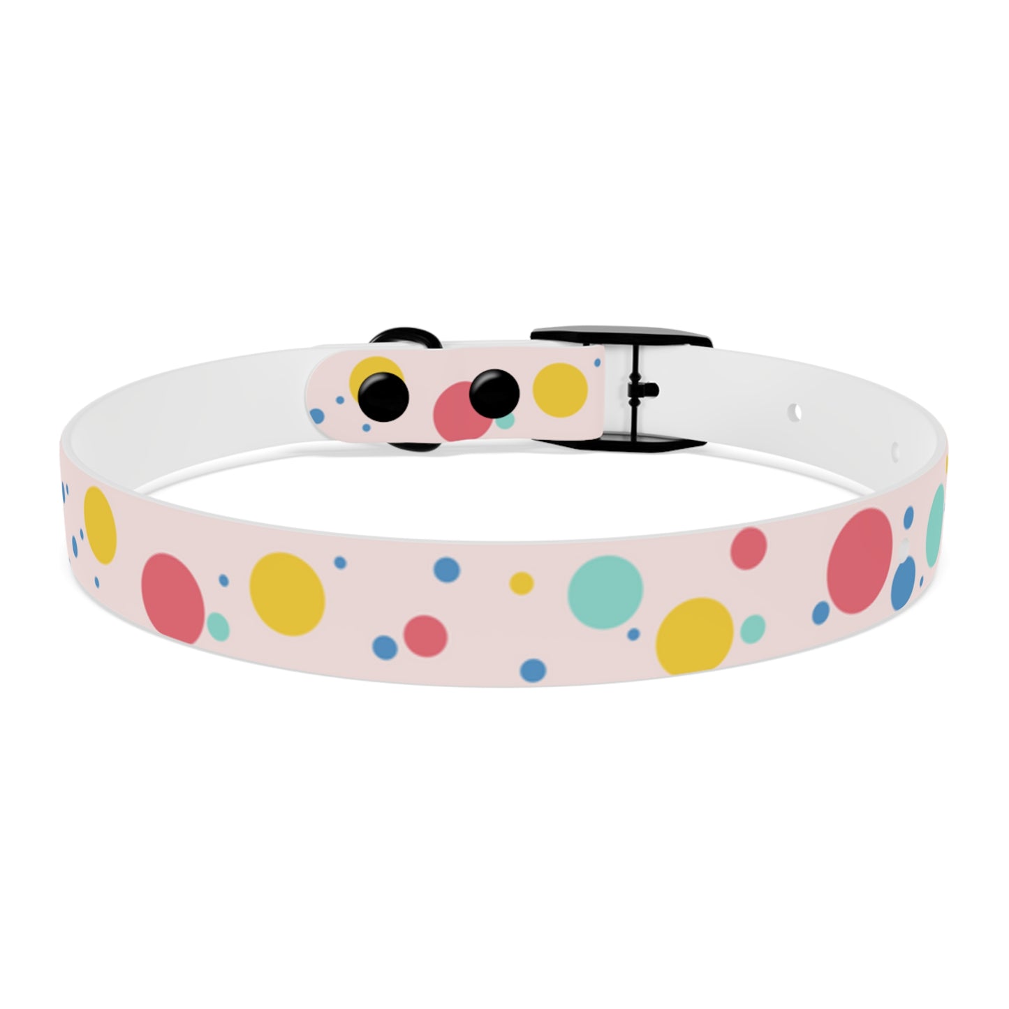 Pawlished PolkaDot Hypoallergenic Pup Dog Collar -Choose Size and Buckle Finish