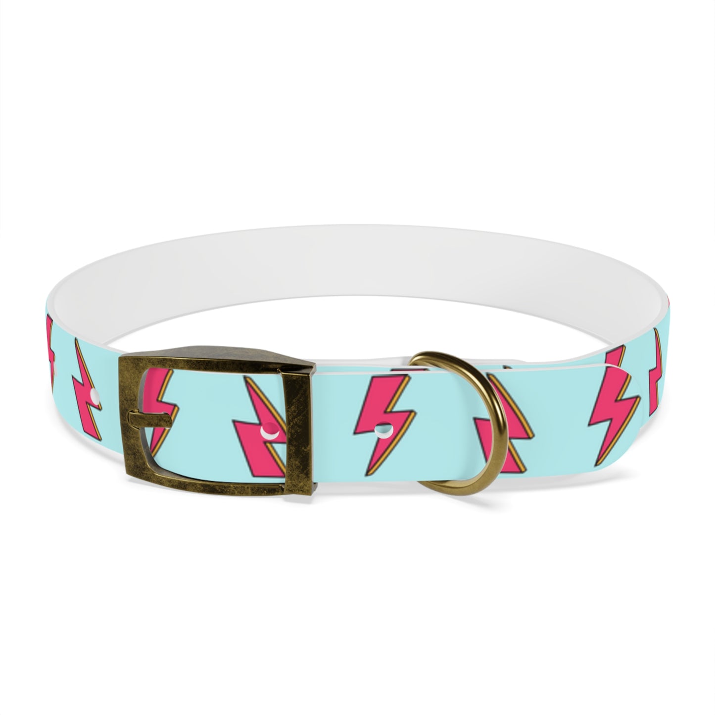 Bowie Ziggy Stardust Lightning Bolt Dog Collar