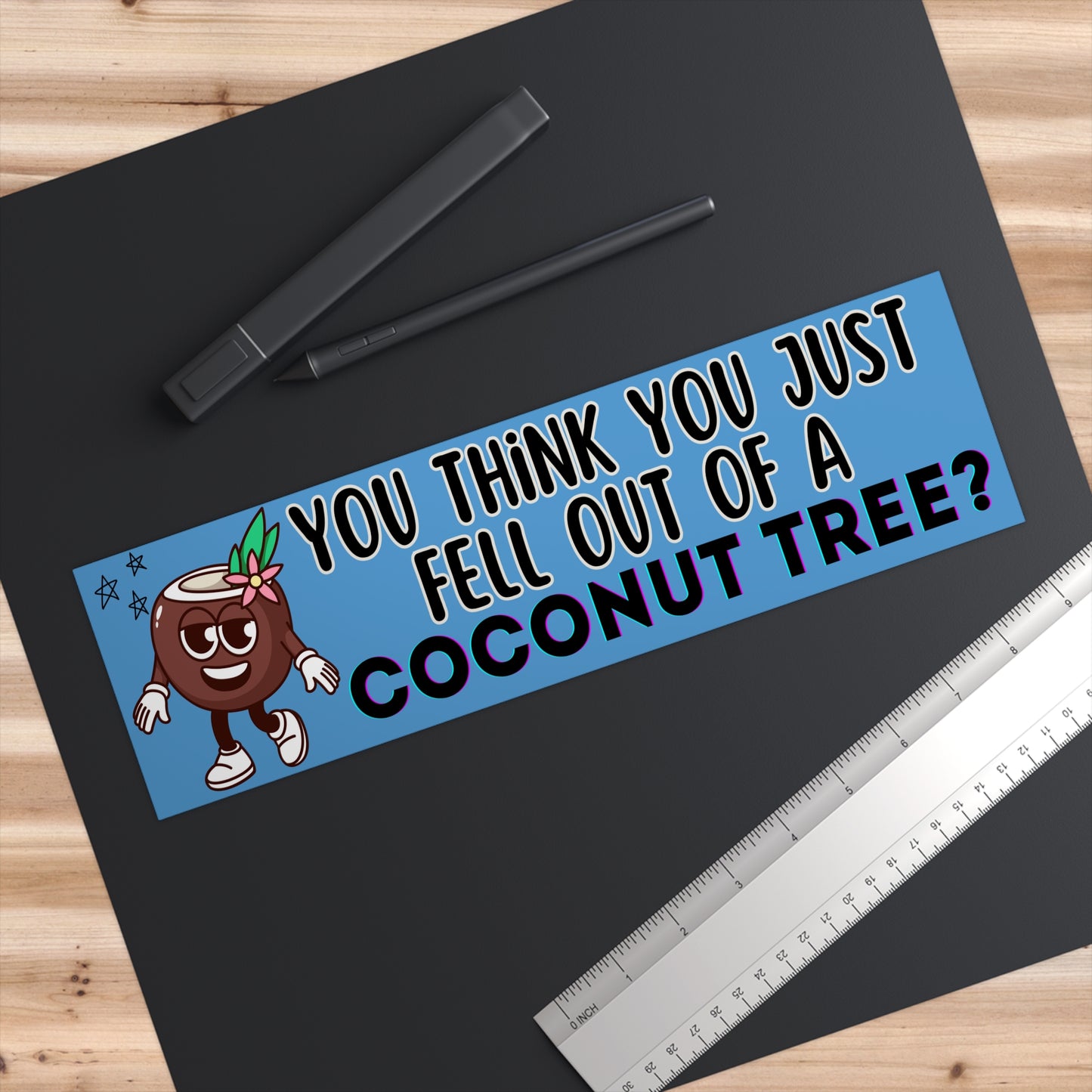 Kamala Coconut Tree Funny Bumper Sticker Decal