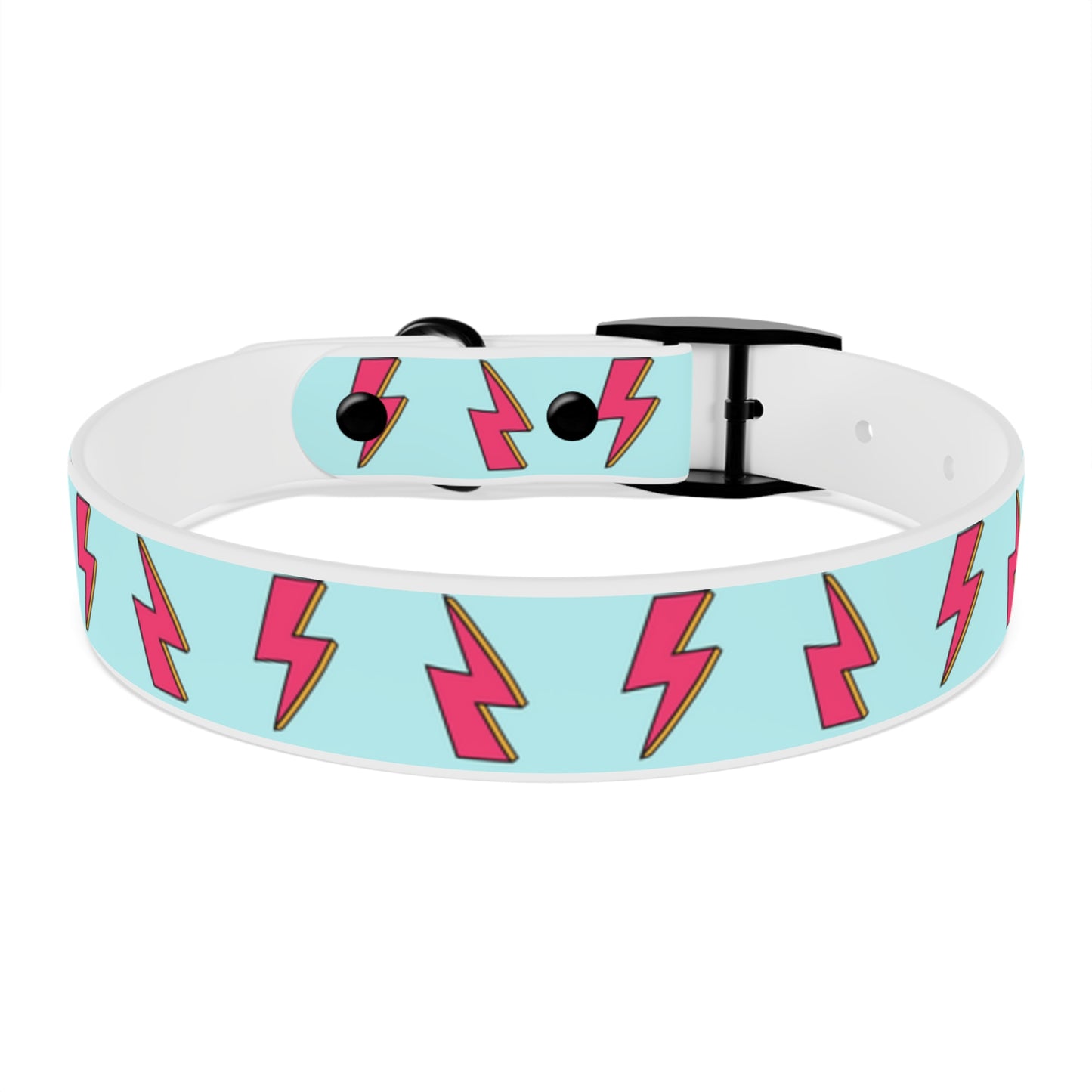 Bowie Ziggy Stardust Lightning Bolt Dog Collar