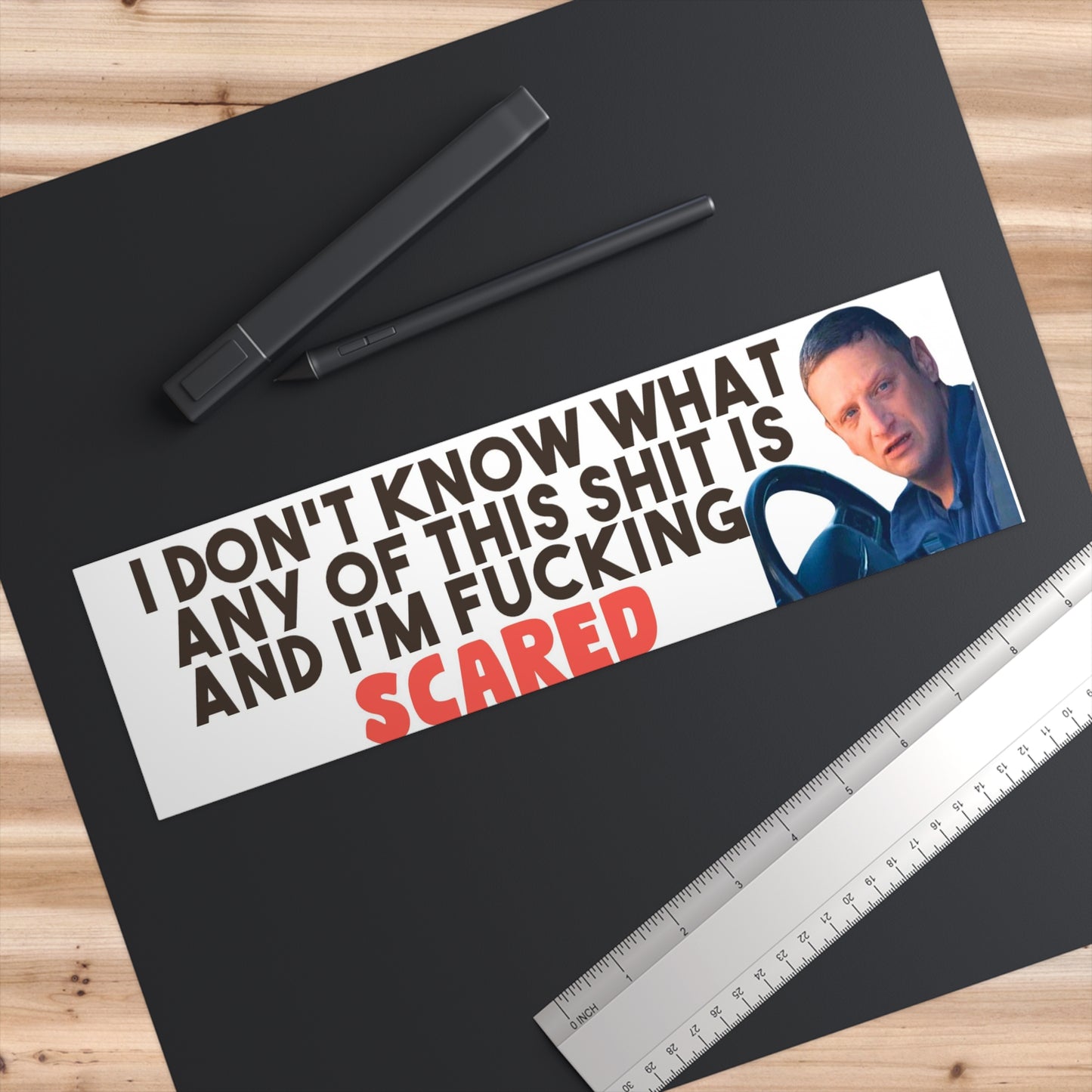 ITYSL Don't Know How To Drive Bumper Sticker Funny