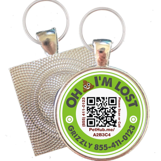Scannable QR Code ID Tag for Cats & Dogs, Powered by PetHub