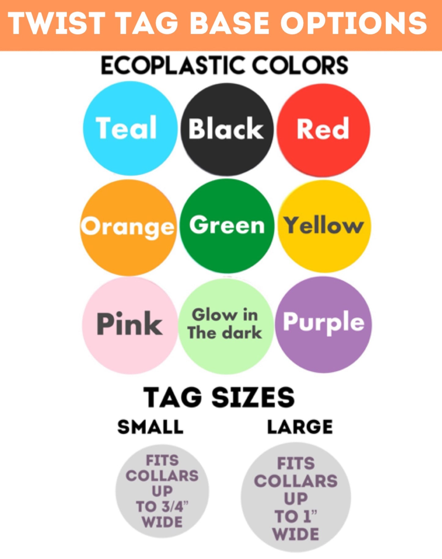 Rainbow TWIST TAG- Silent, Eco-Friendly, Ringless ID Tag for Cats and Dogs