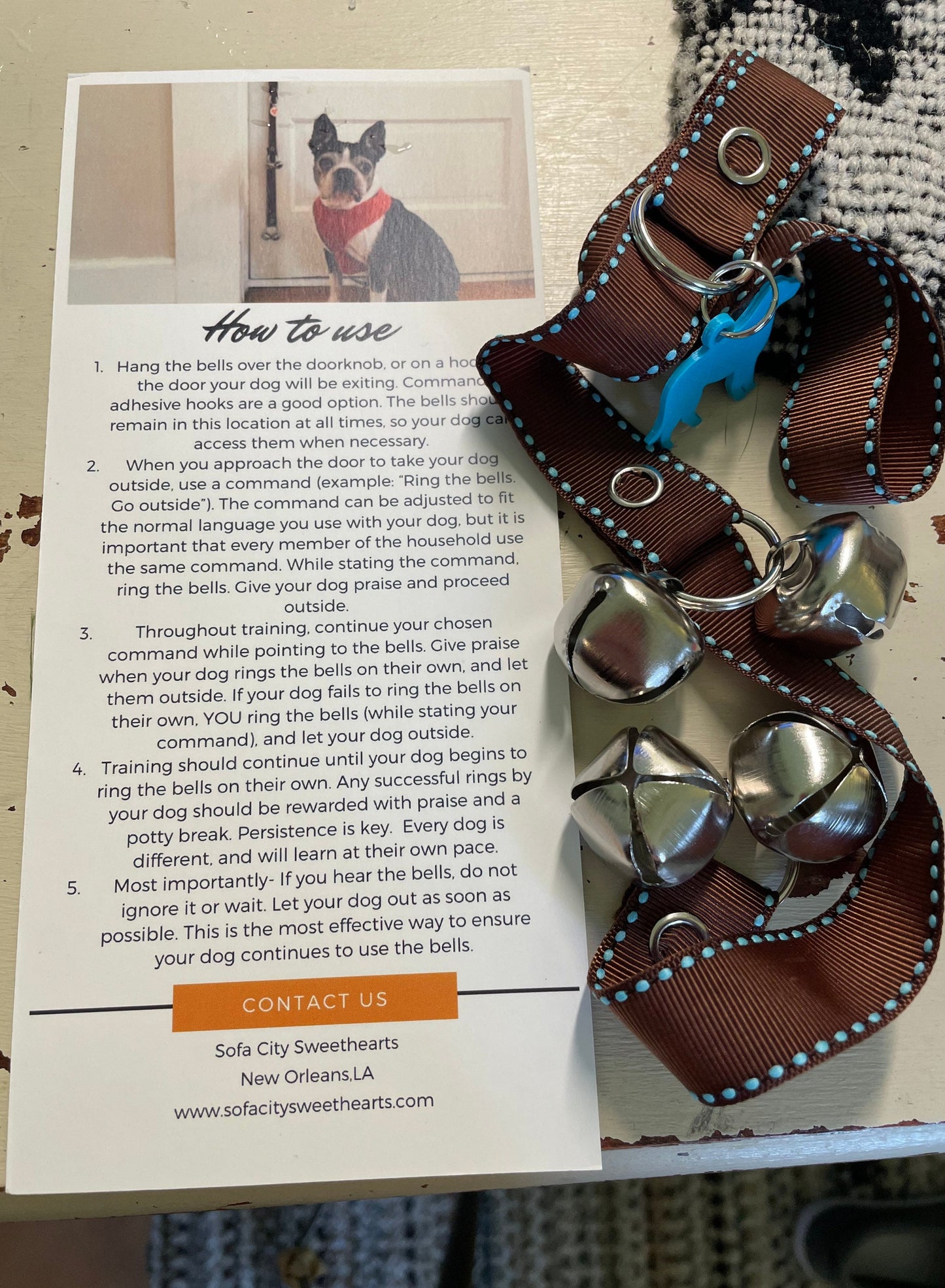 Doggy House Training Bells- Solid Black Color Training for Dogs