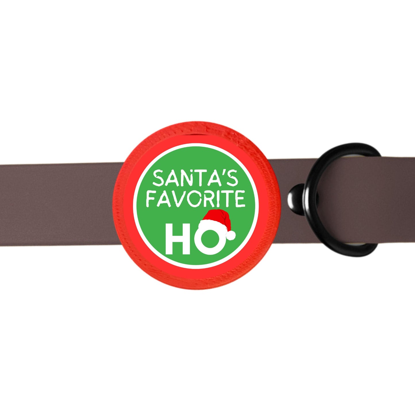 Santa's Favorite Ho Christmas Pet Tag- Silent, Eco-Friendly, Ringless ID Tag for Cats and Dogs
