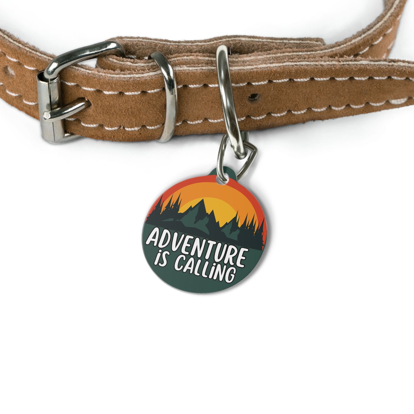 Adventure is Calling Personalized  Pet Tag Tag