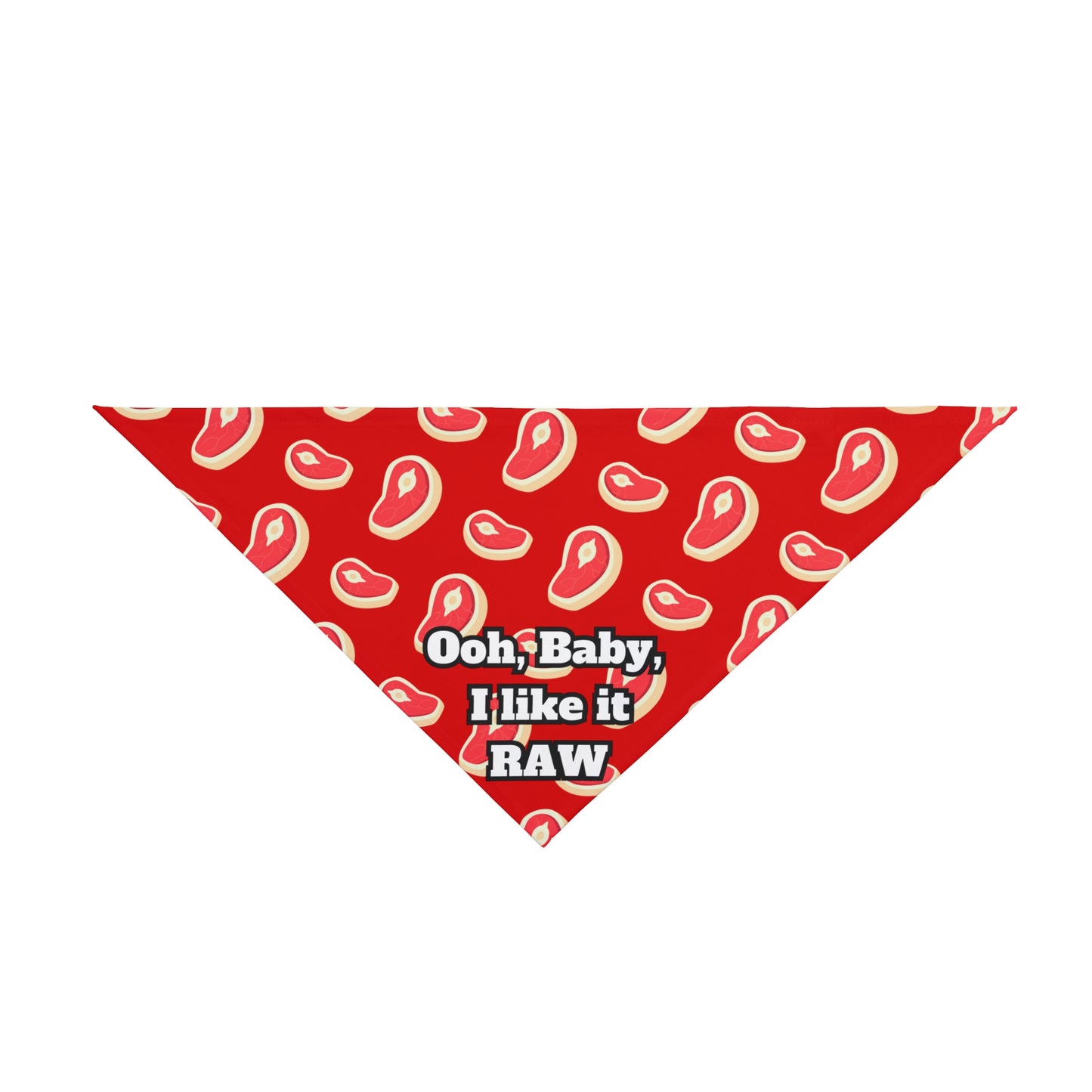 Raw Fed  Dog Funny Pet Bandana- 2 Sizes