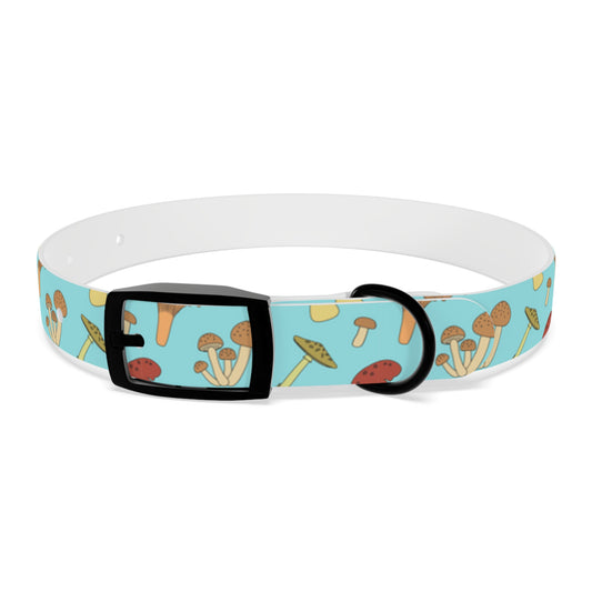 Trippy Mushroom Print Dog Collar