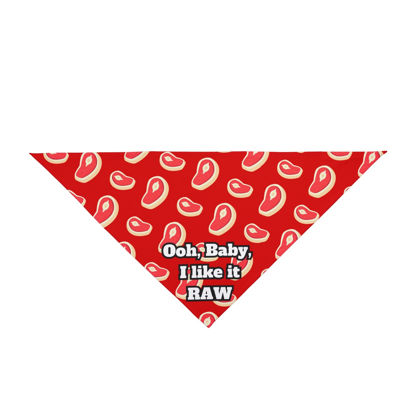 Raw Fed  Dog Funny Pet Bandana- 2 Sizes