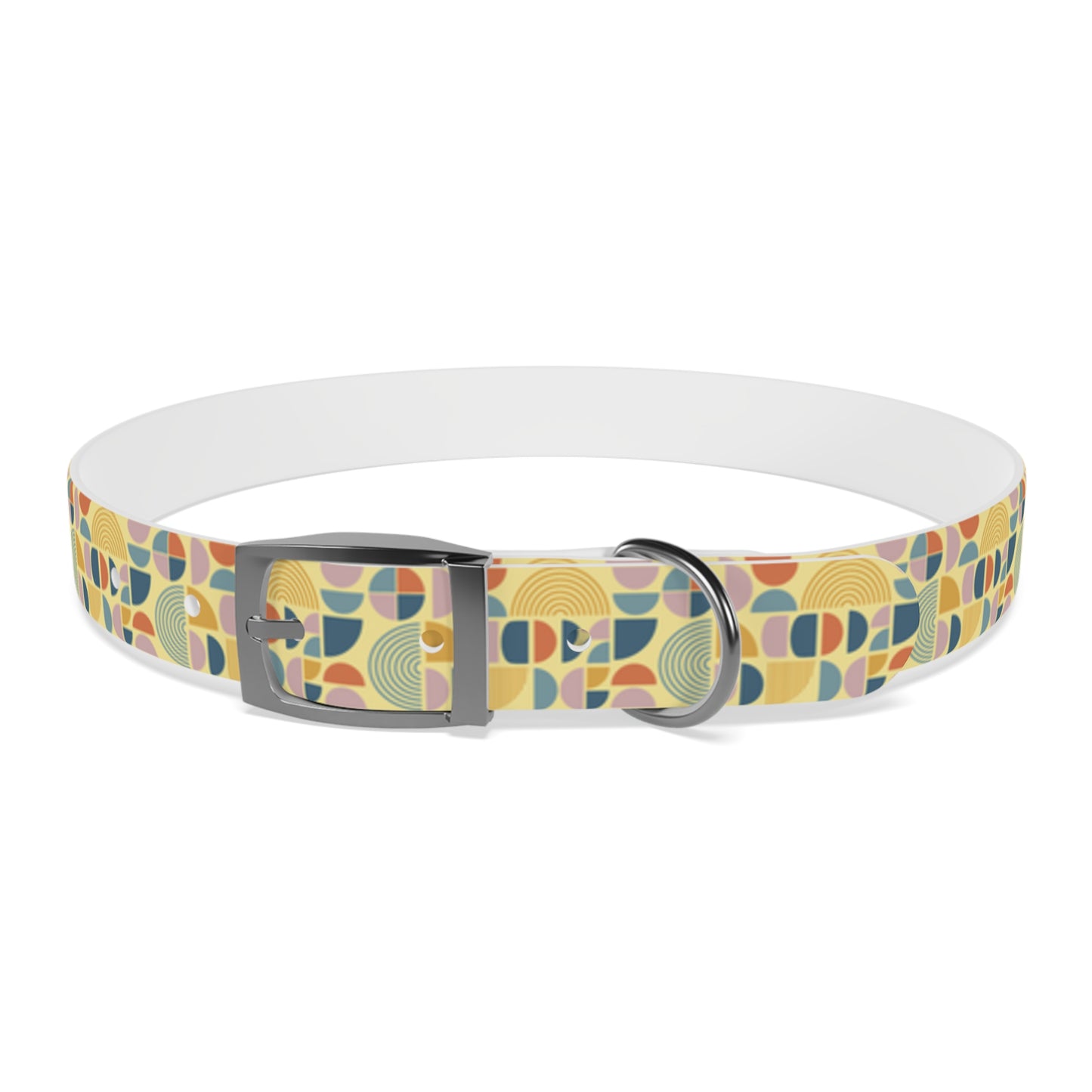 Atomic Pattern Dog Collar -Choose Buckle Finish